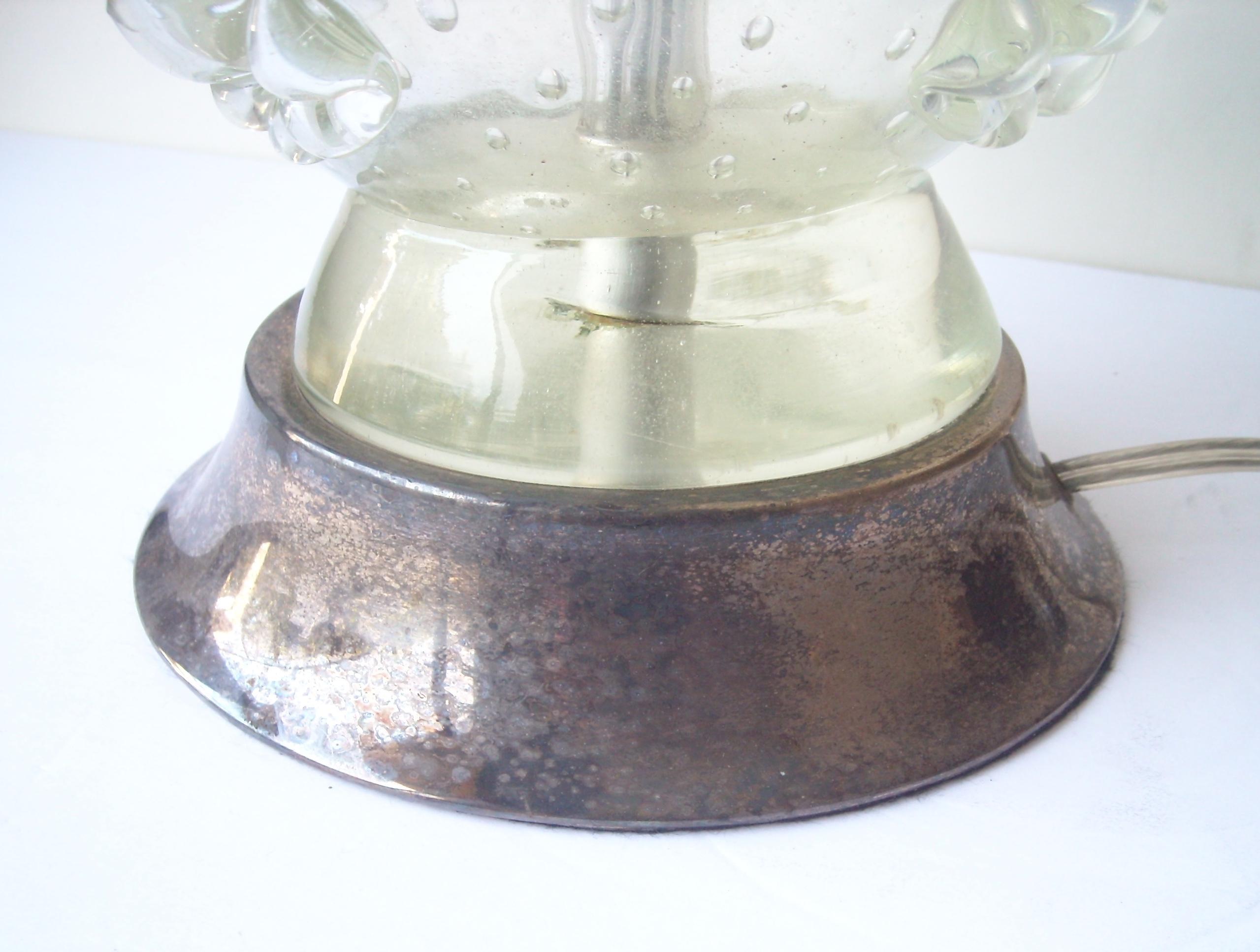 Moderne Ercole Barovier - Grande lampe de bureau « A Stelle » en verre de Murano, rare en vente