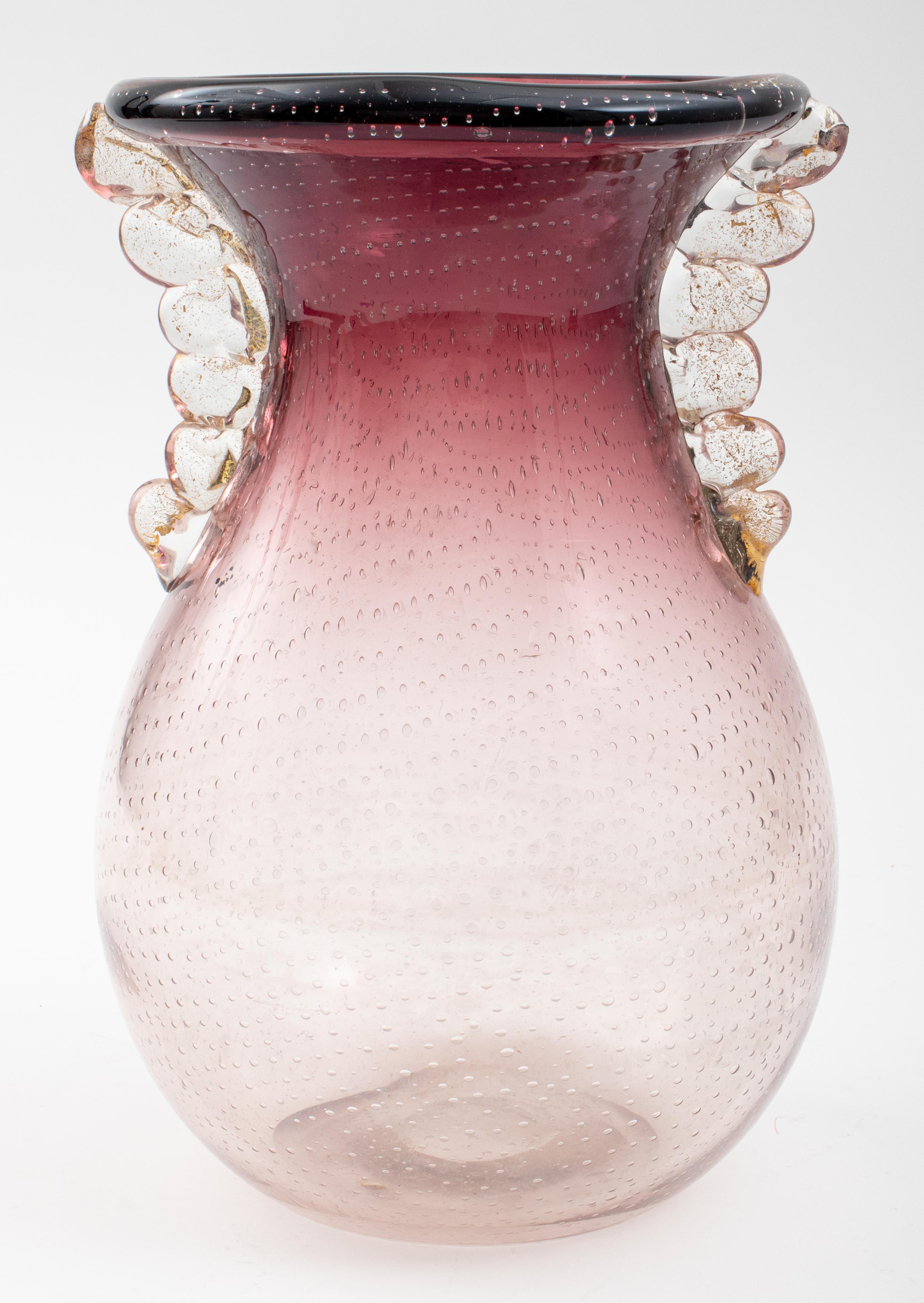 Ercole Barovier Attributed Murano Art Glass Vase In Good Condition In New York, NY