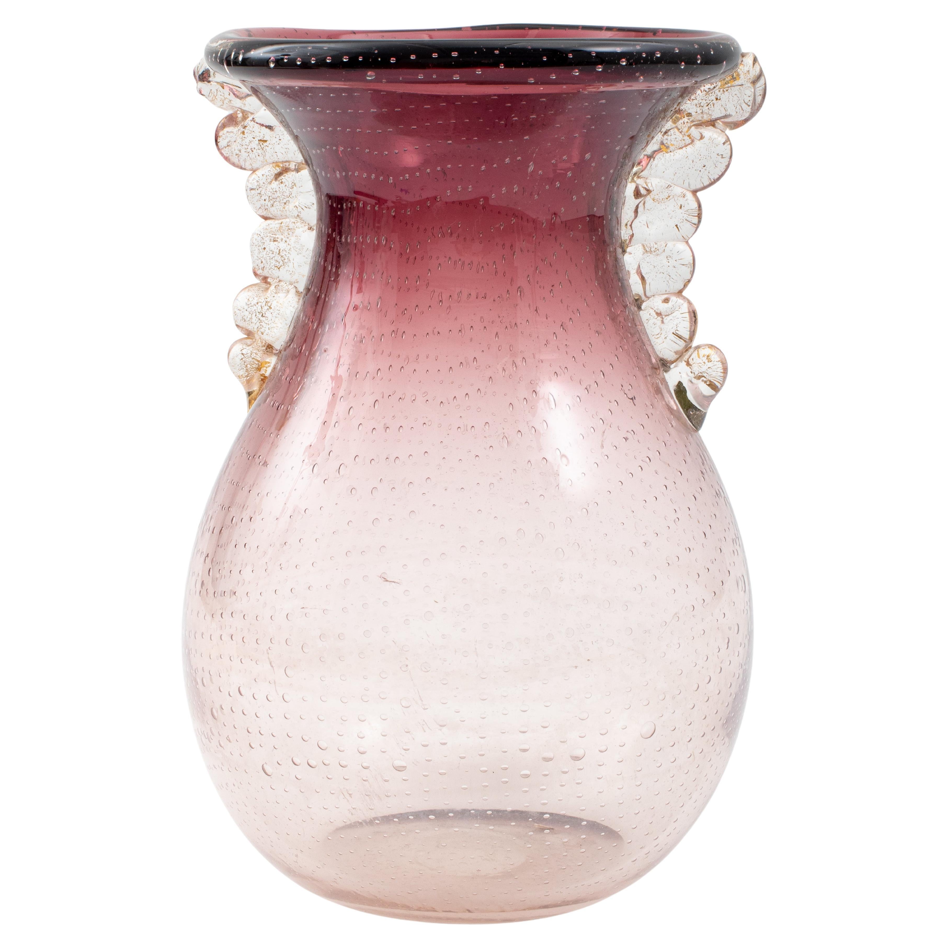 Ercole Barovier Attributed Murano Art Glass Vase