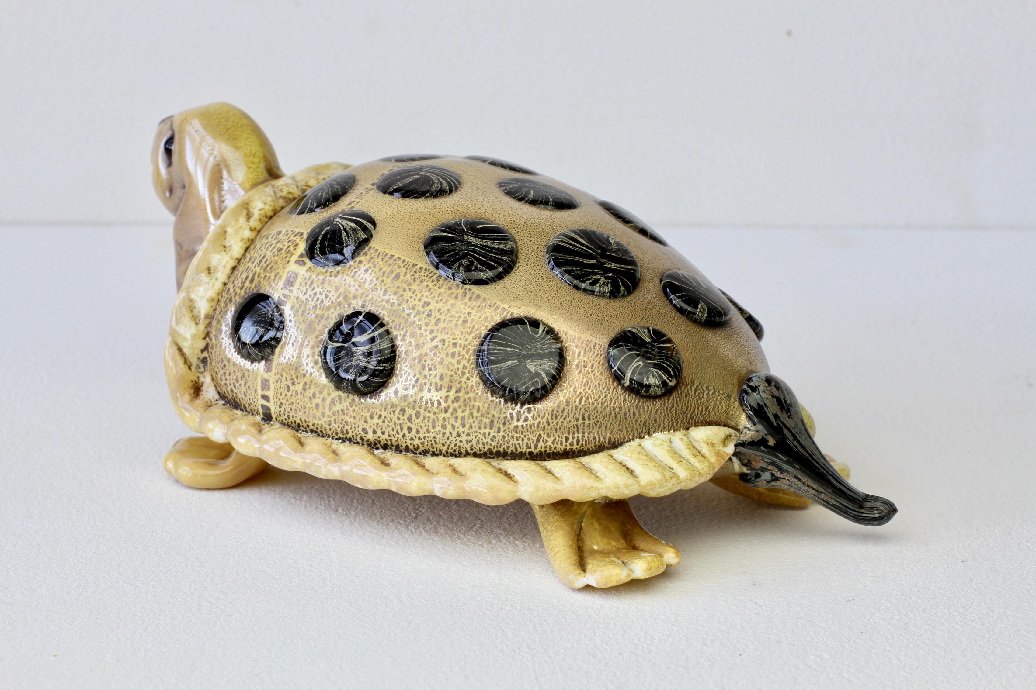 Ercole Barovier (zugeschrieben) Murano Glas Schildkröte Figur Italien, ca. 1930er Jahre im Angebot 2