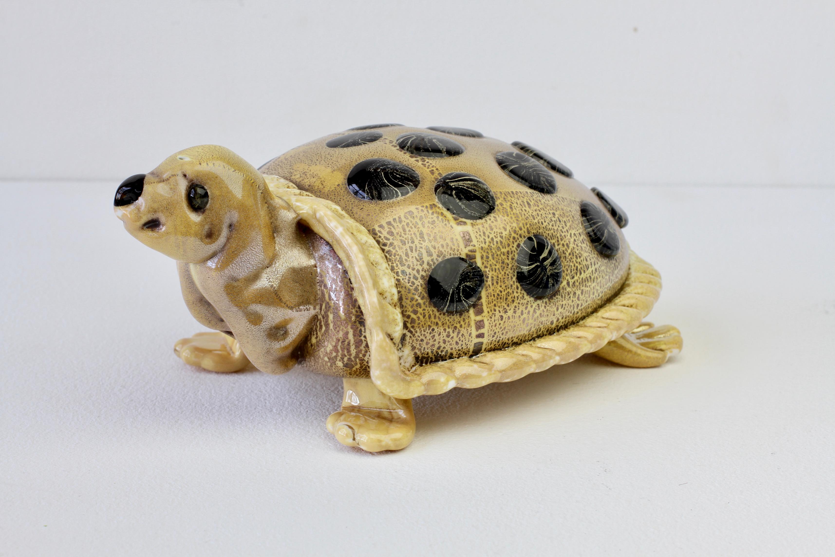 Ercole Barovier (zugeschrieben) Murano Glas Schildkröte Figur Italien, ca. 1930er Jahre im Angebot 5