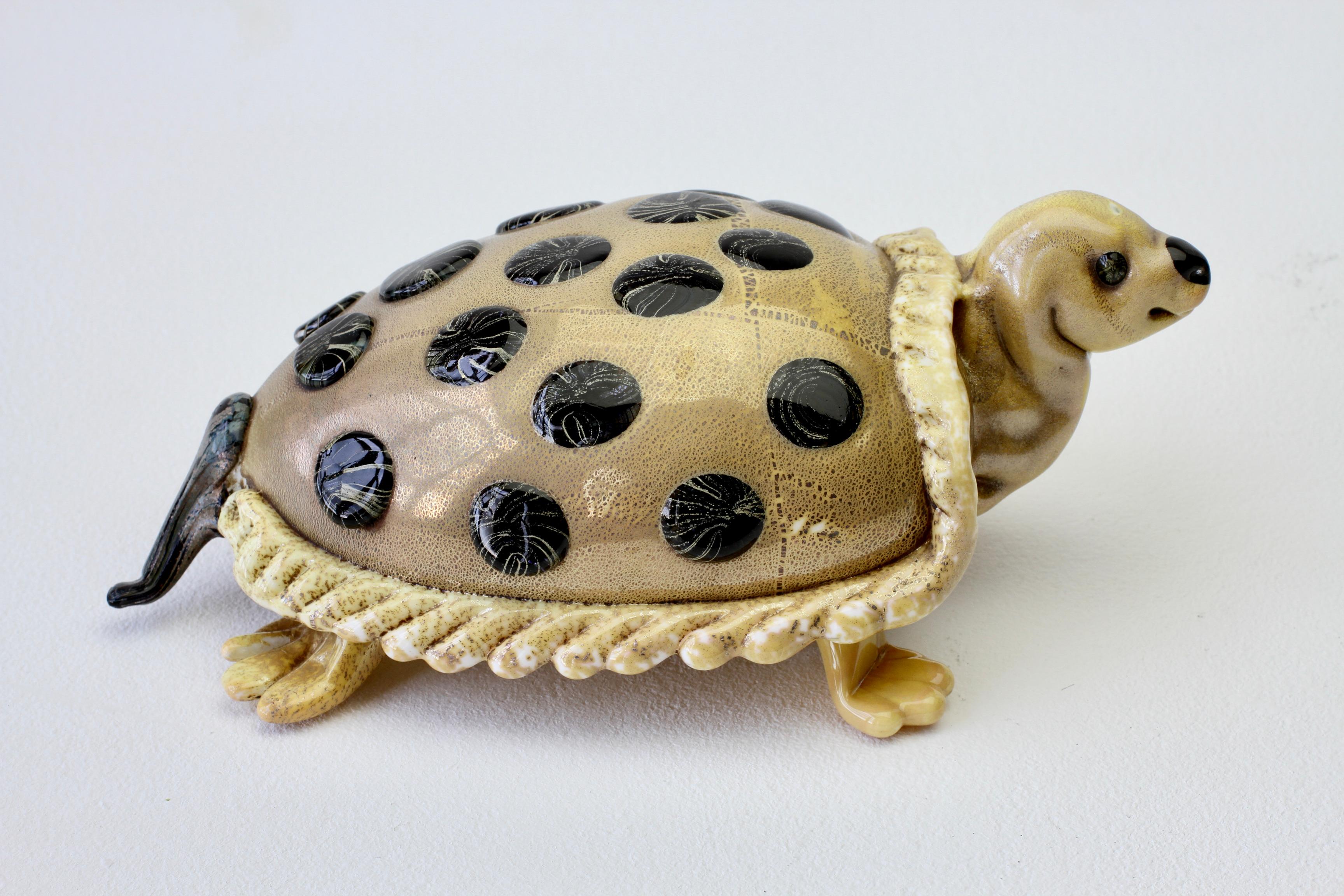 Ercole Barovier (zugeschrieben) Murano Glas Schildkröte Figur Italien, ca. 1930er Jahre im Angebot 9
