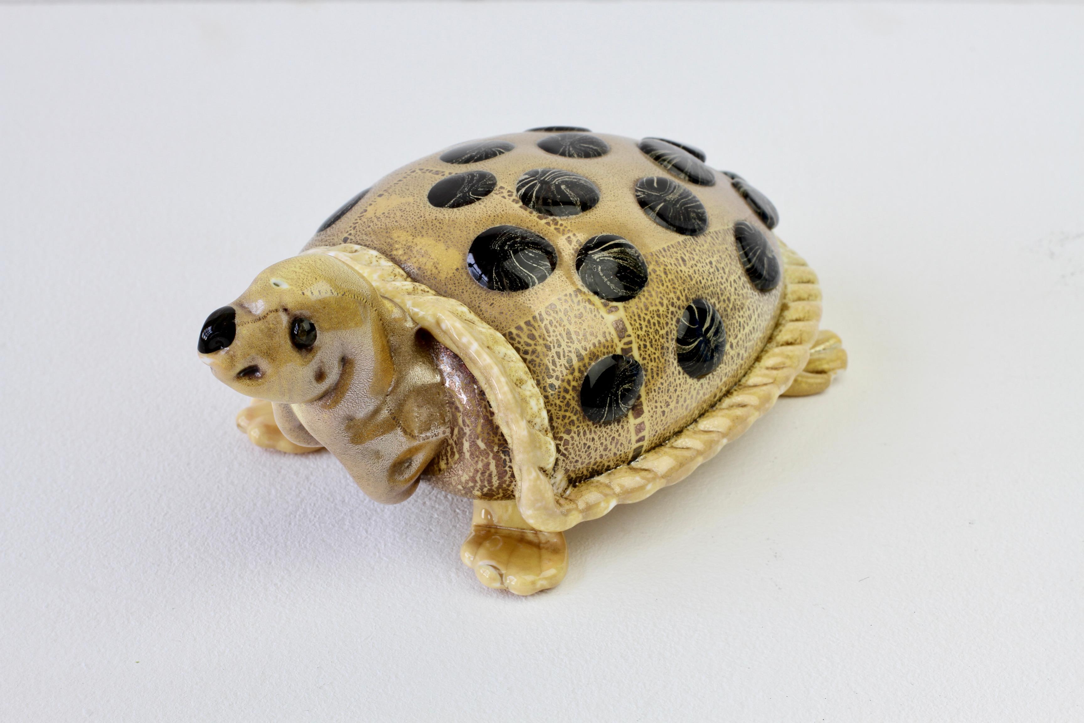 Ercole Barovier (zugeschrieben) Murano Glas Schildkröte Figur Italien, ca. 1930er Jahre im Angebot 10
