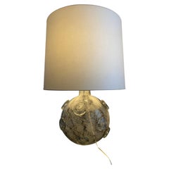 Ercole Barovier crepuscolo glass lamp pontil decor 1935 Murano mid century RARE