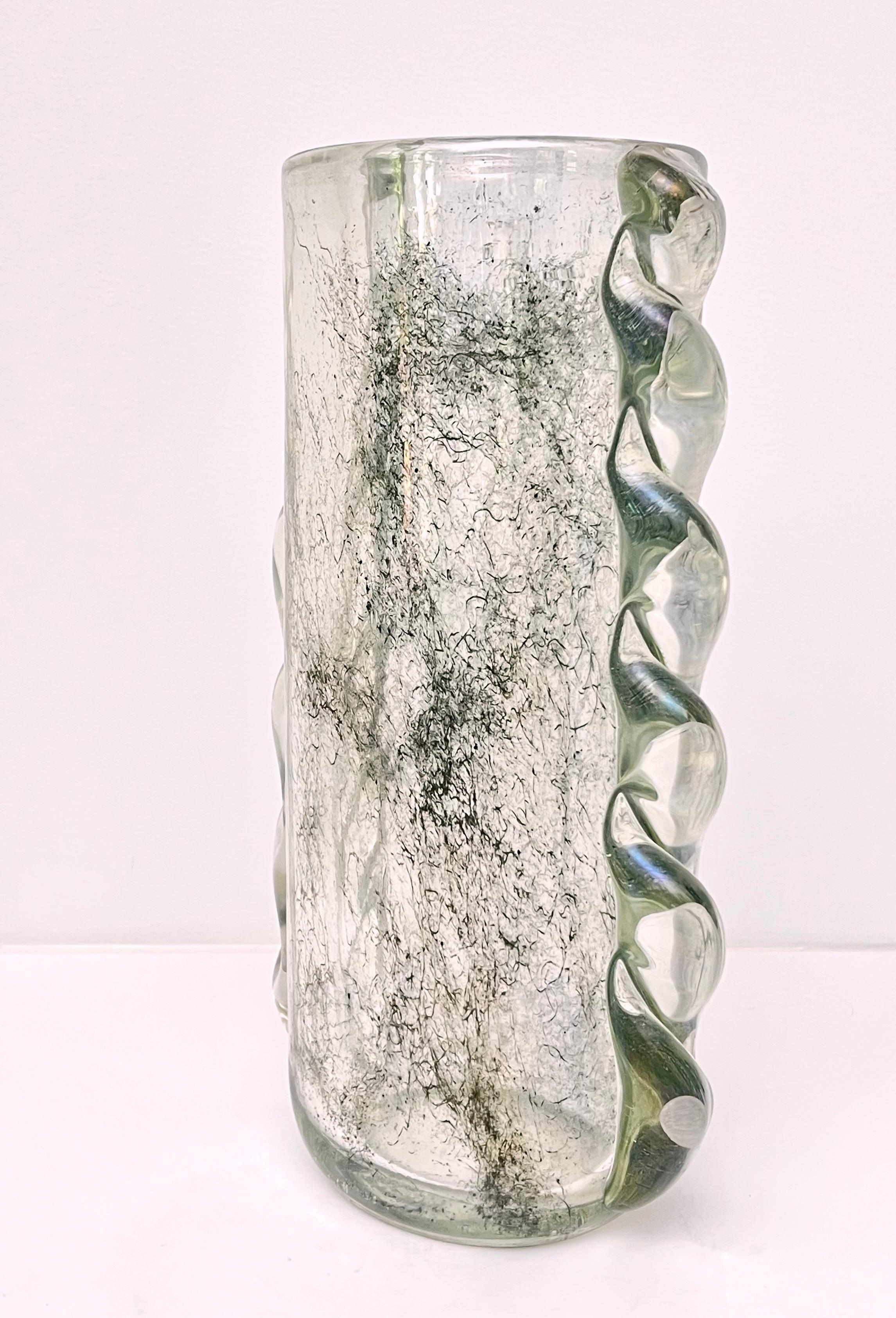 Italian Ercole Barovier Crepuscolo Glass Vase For Sale