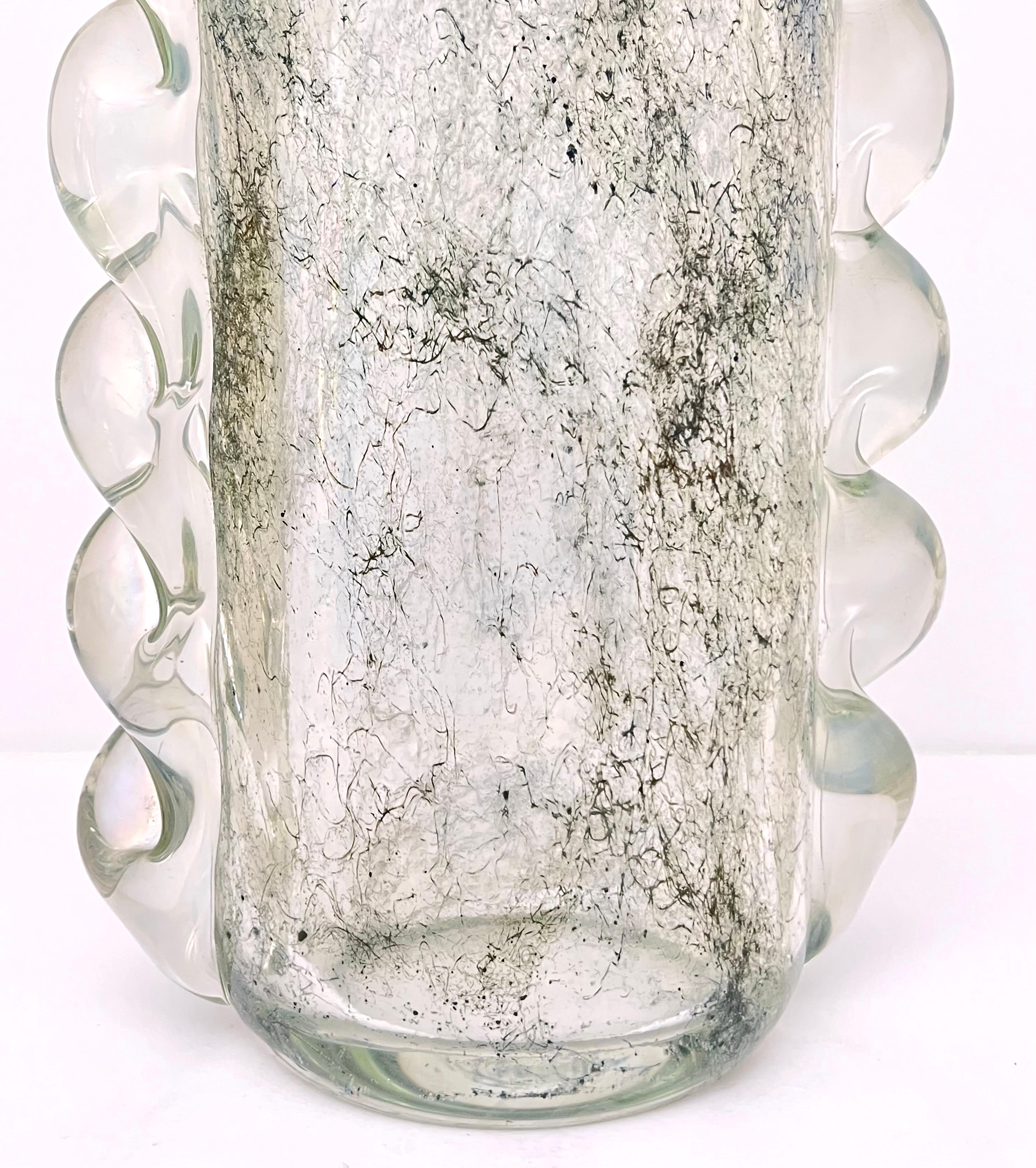 Vase aus Crepuscolo-Glas von Ercole Barovier (Mitte des 20. Jahrhunderts) im Angebot
