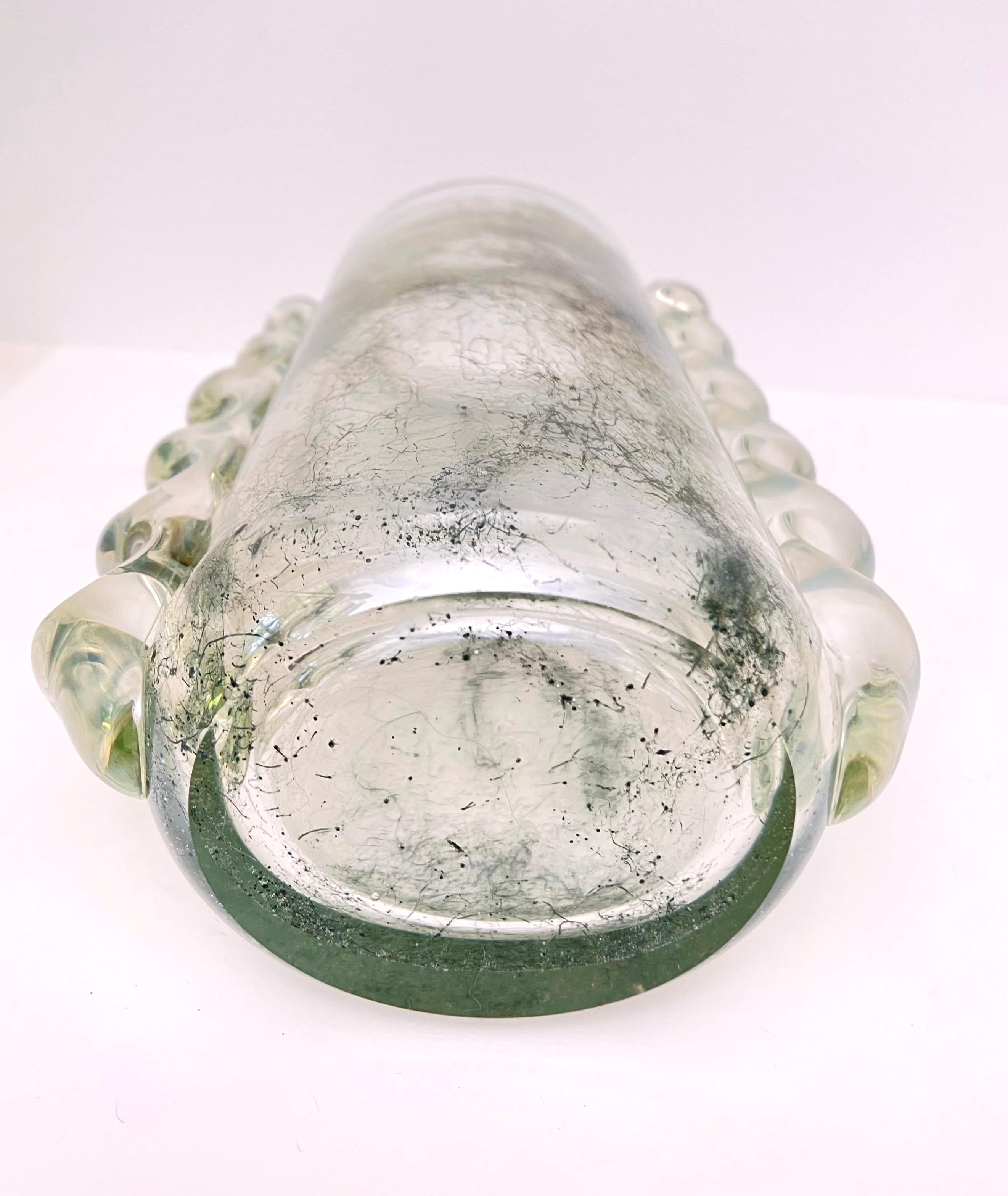 Blown Glass Ercole Barovier Crepuscolo Glass Vase For Sale