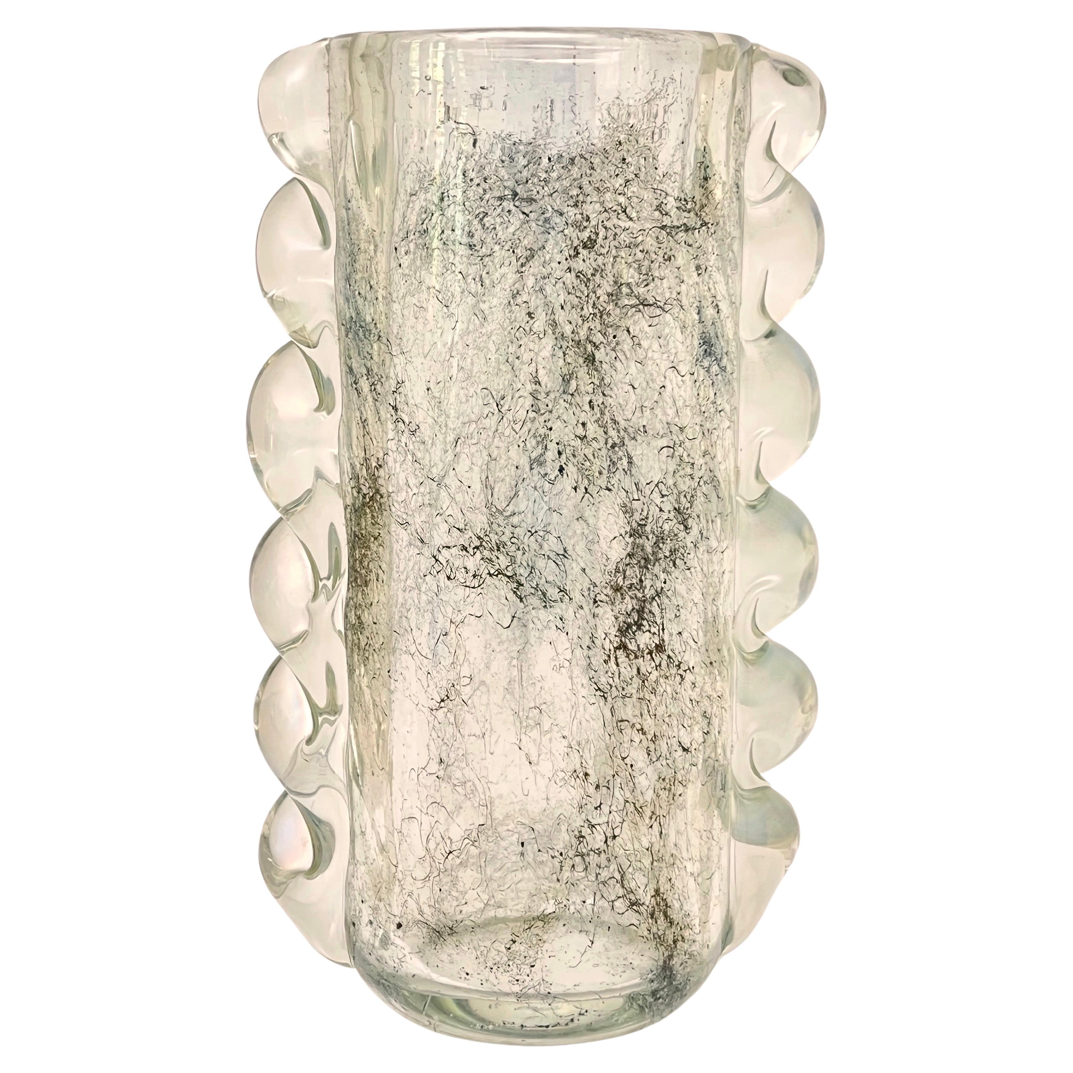 Ercole Barovier Crepuscolo Glass Vase For Sale