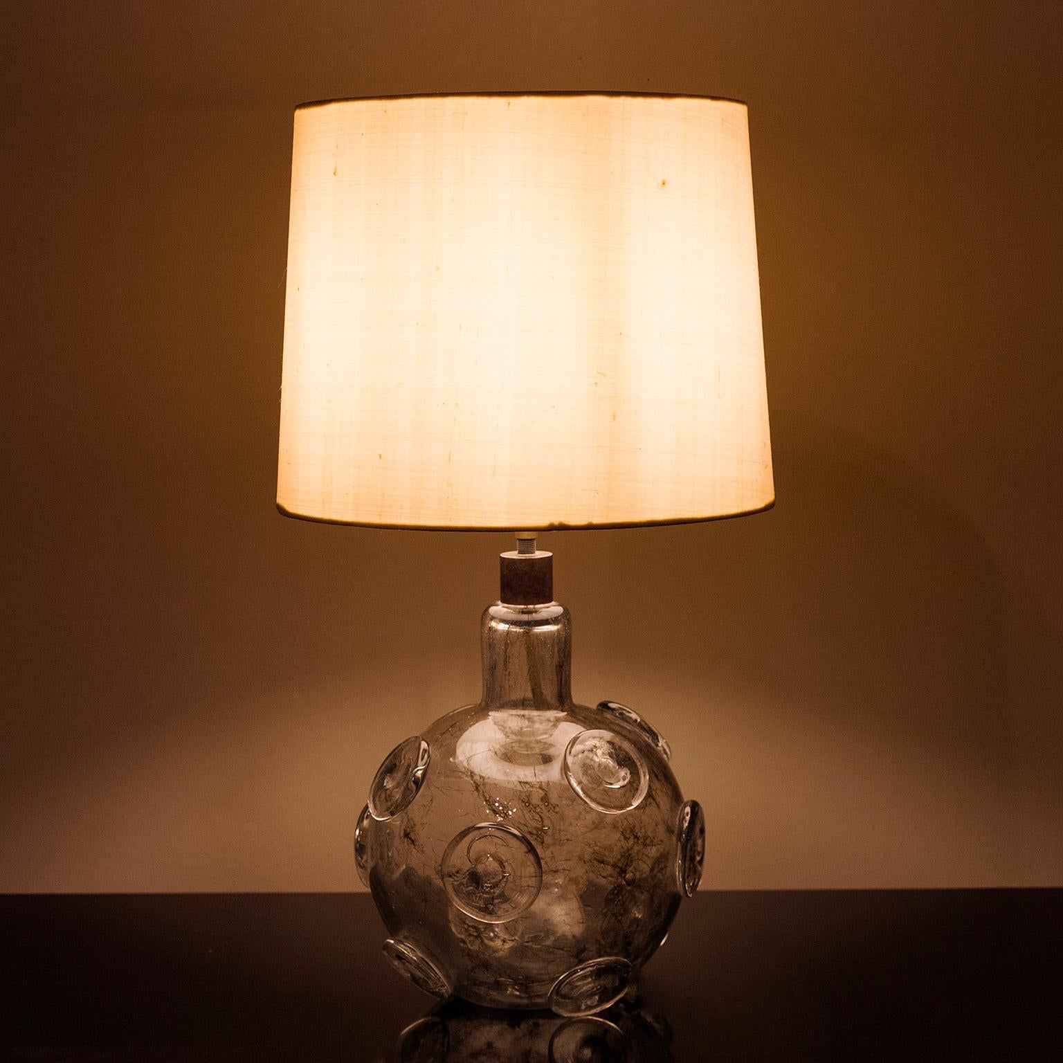 Ercole Barovier Crepuscolo Murano Table Lamp, Italy, 1930s In Good Condition In Munich, DE