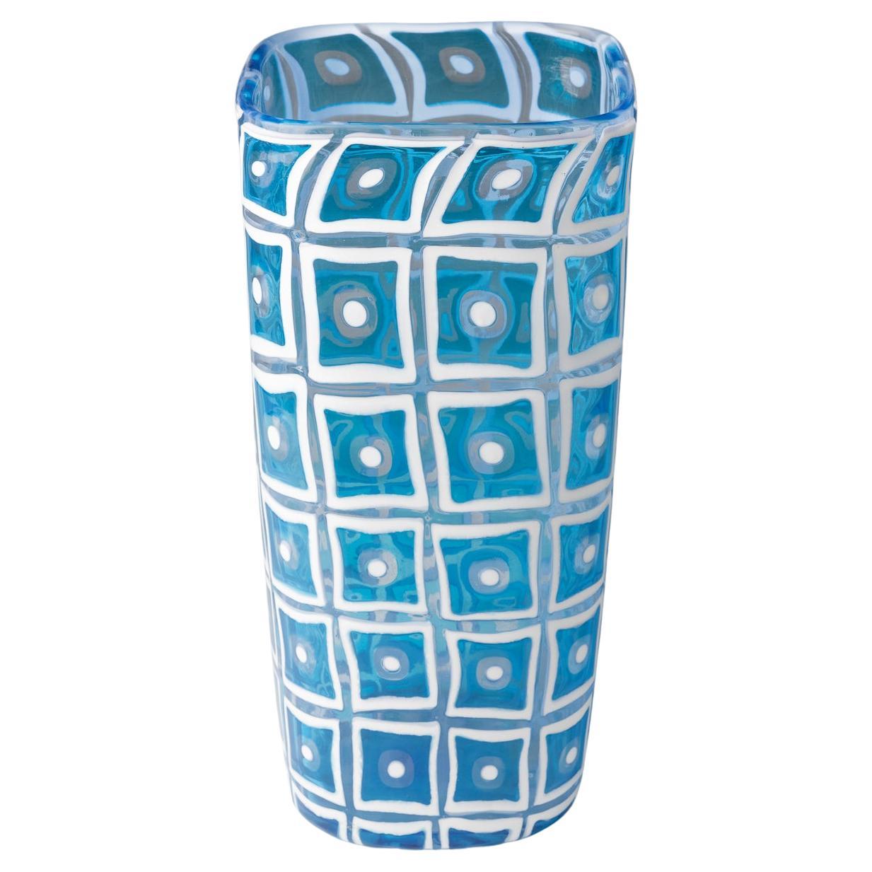 Ercole Barovier Dorico Acqamare Murano Vase