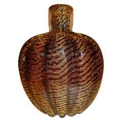 Ercole Barovier e Toso Coronado D'Oro Impressive Italian Glass Vase