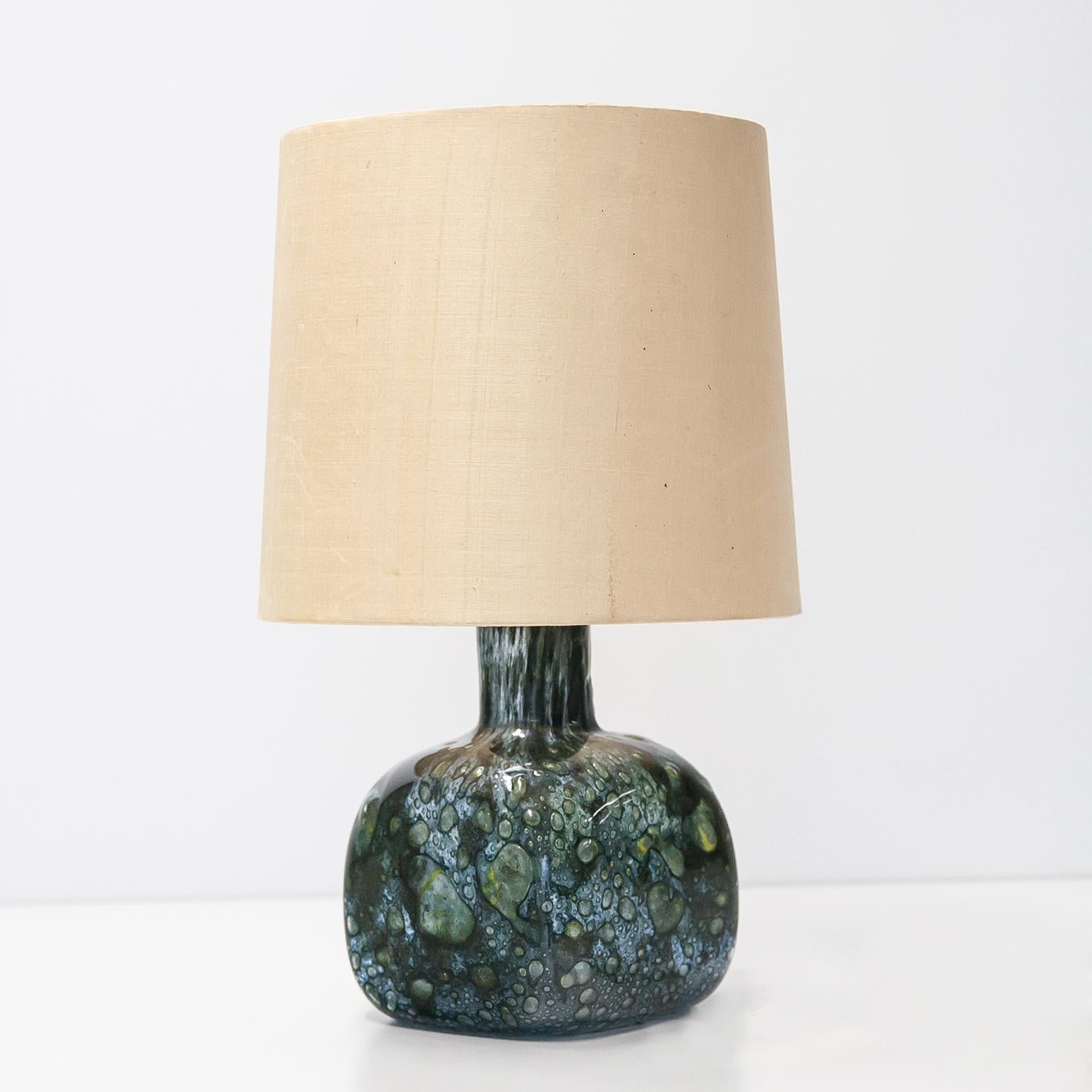 Ercole Barovier Lámpara de mesa Efeso Verde Moderno de mediados de siglo en venta