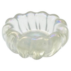 Ercole Barovier for Barovier & Toso Iridescent Glass Bowl, Italy 1948