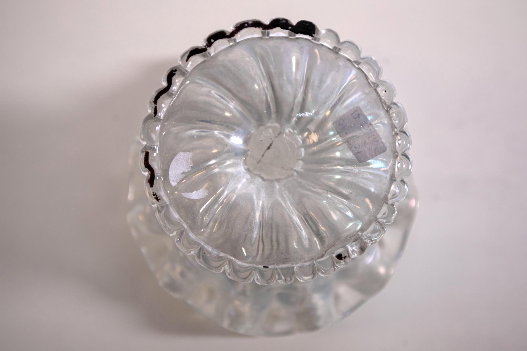 Metà XX secolo Vaso iridescente di Ercole Barovier per Barovier & Toso, anni '30 in vendita