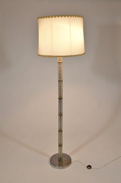 Ercole Barovier for Barovier & Toso Murano Glass Floor Lamp, circa 1940