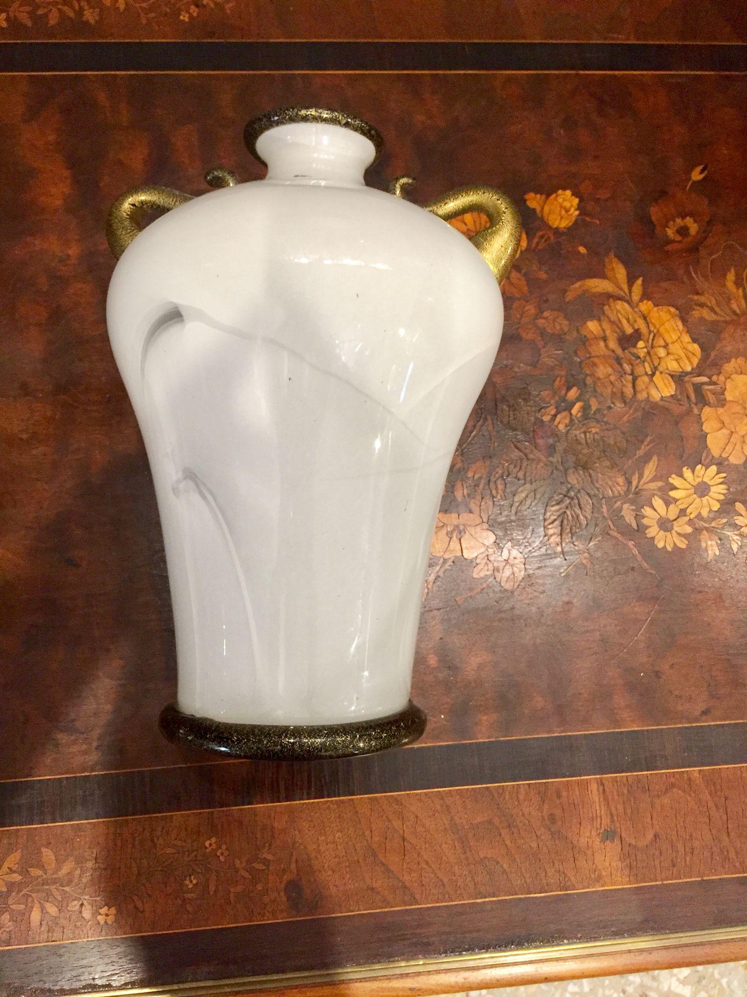 Ercole Barovier for Barovier & Toso, Murano Glass Primavera Vase, Italy 1980 For Sale 3