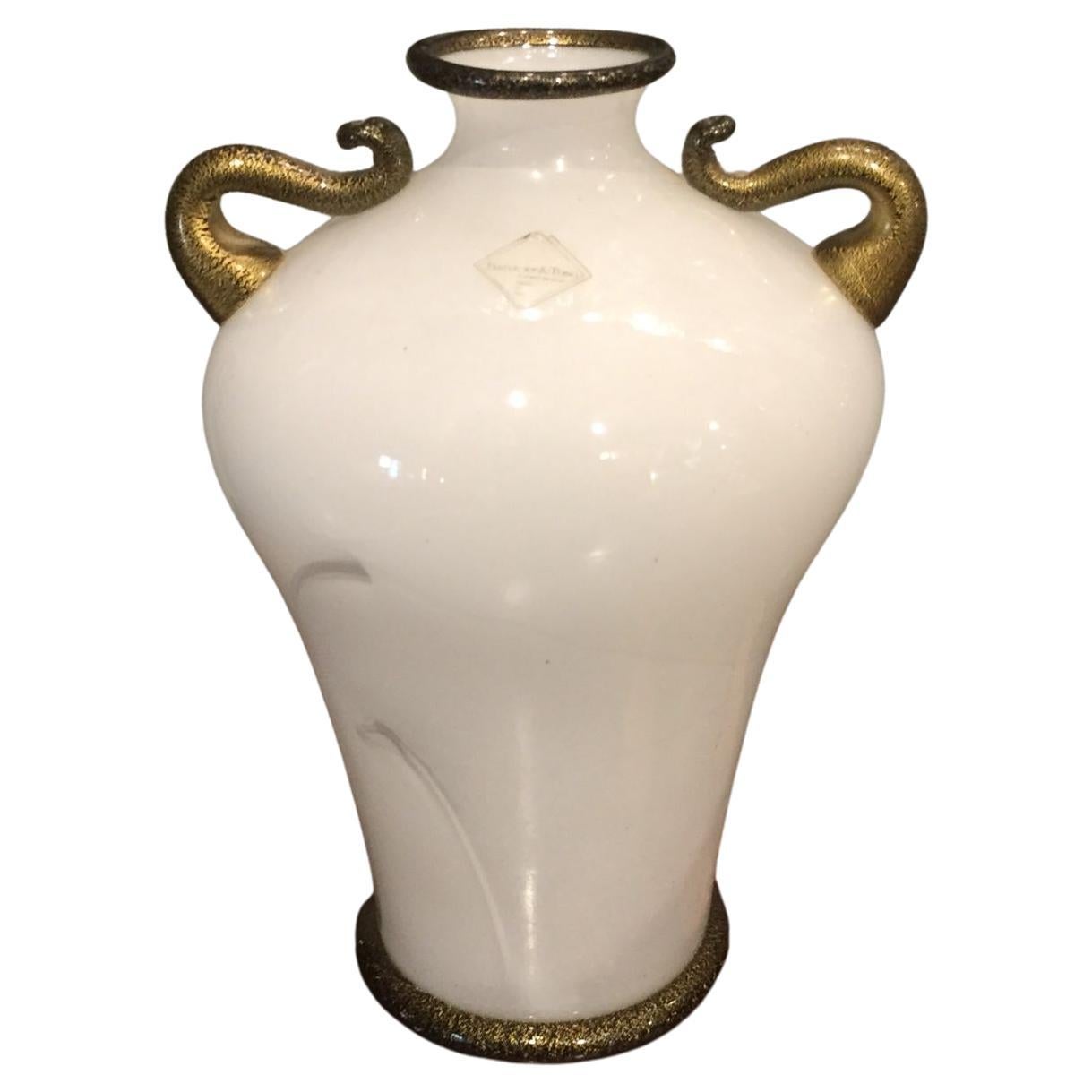 Ercole Barovier for Barovier & Toso, Murano Glass Primavera Vase, Italy 1980 For Sale