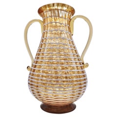 Ercole Barovier for Ferro Toso Barovier, murano glass vase "avventurina"