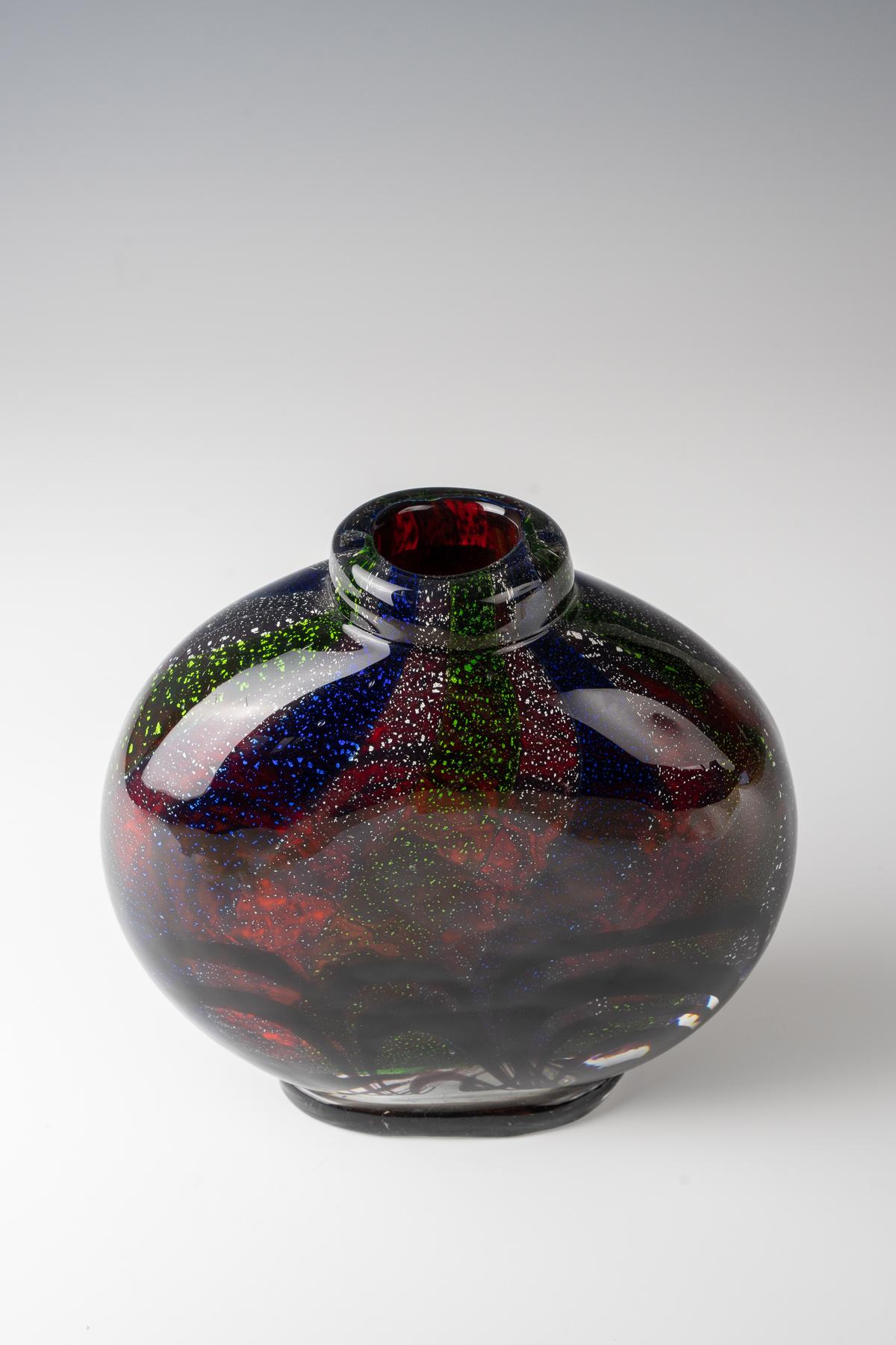 Fatto a mano Ercole Barovier, vaso in vetro 'Oriente', 1940 ca. in vendita