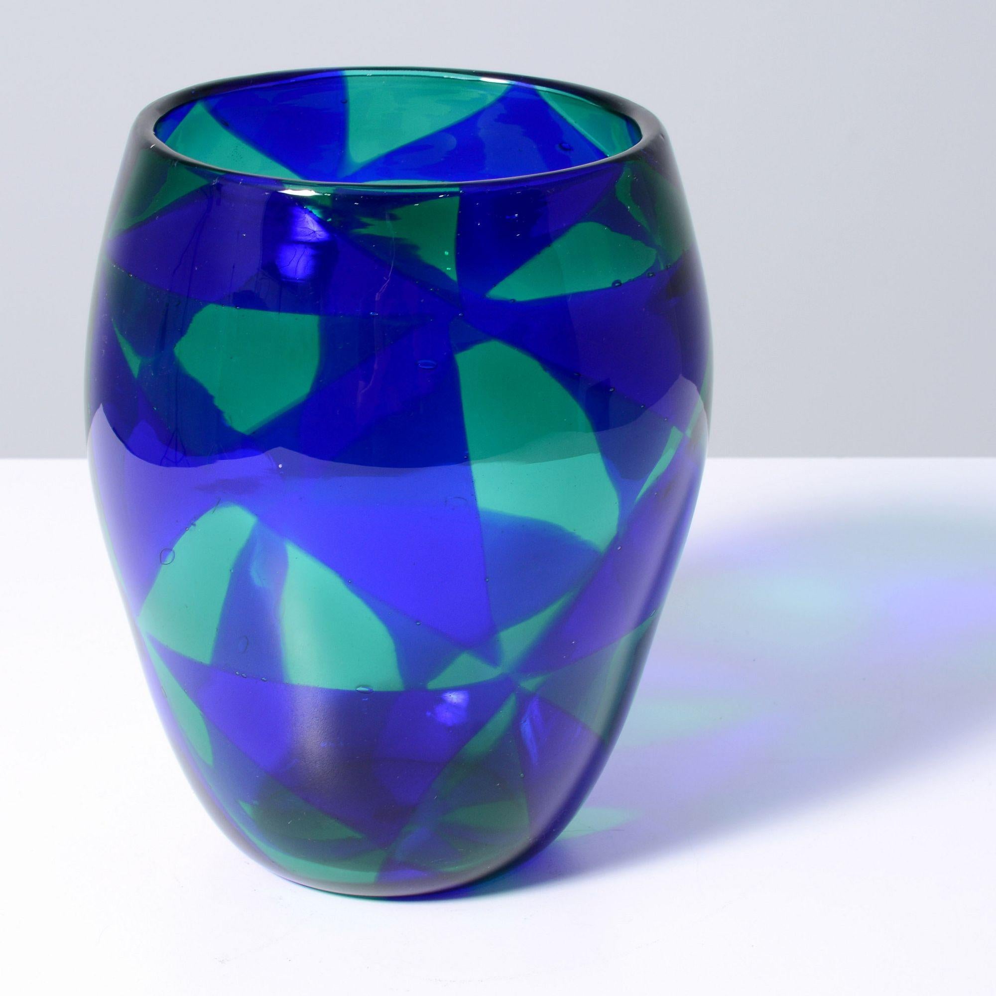 italien Vase INTARSIO Ercole Barovier, Murano en vente