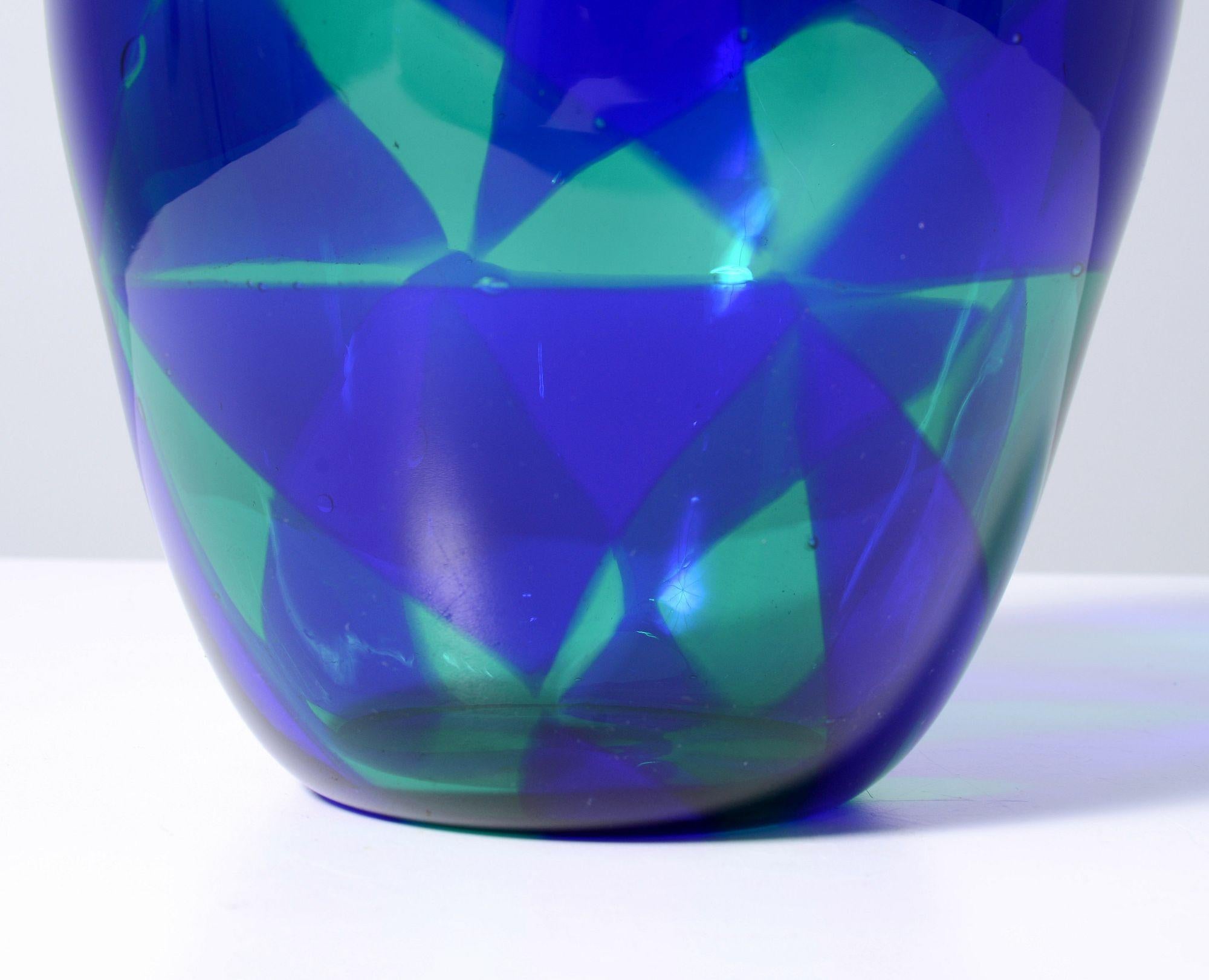 20ième siècle Vase INTARSIO Ercole Barovier, Murano en vente