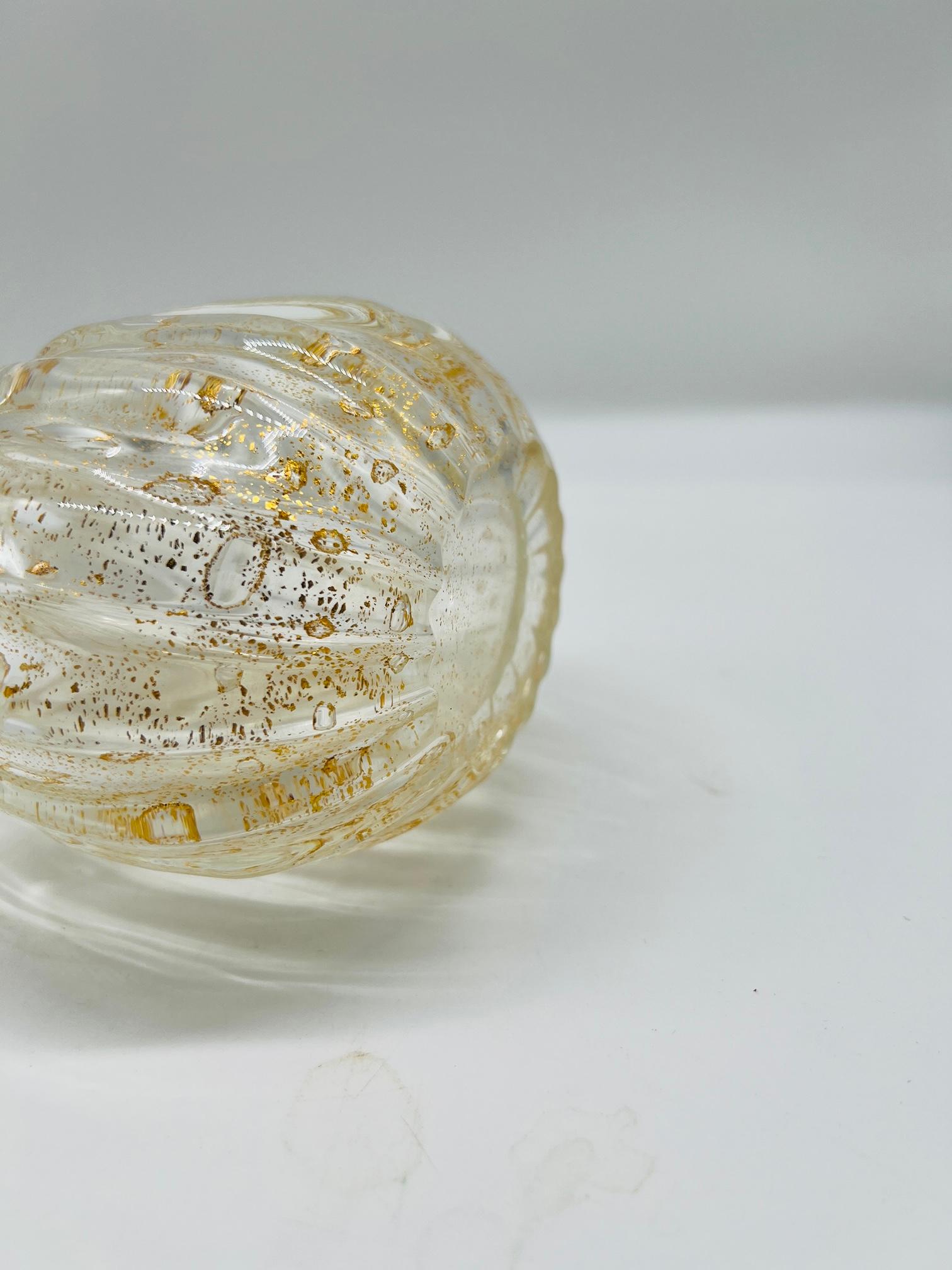 Ercole Barovier (italiano, 1889-1974) Vaso 'Cordonato d'Oro' C.C. 1965 Vetro di Murano in vendita 3