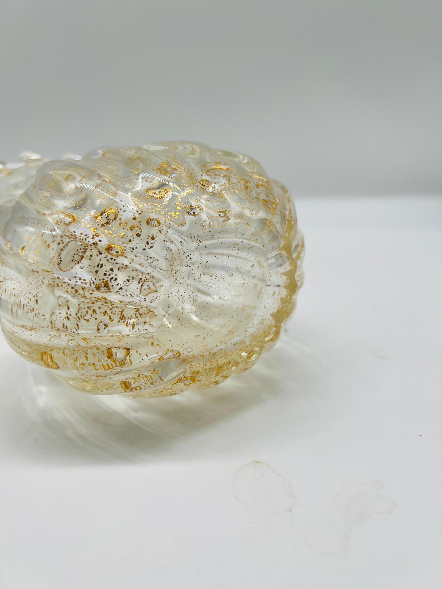 Ercole Barovier (italiano, 1889-1974) Vaso 'Cordonato d'Oro' C.C. 1965 Vetro di Murano in vendita 2