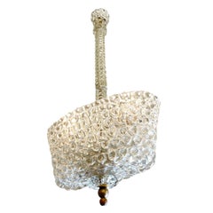 Ercole Barovier "Lenti" Murano Glass Pendant, Italy, 1940s