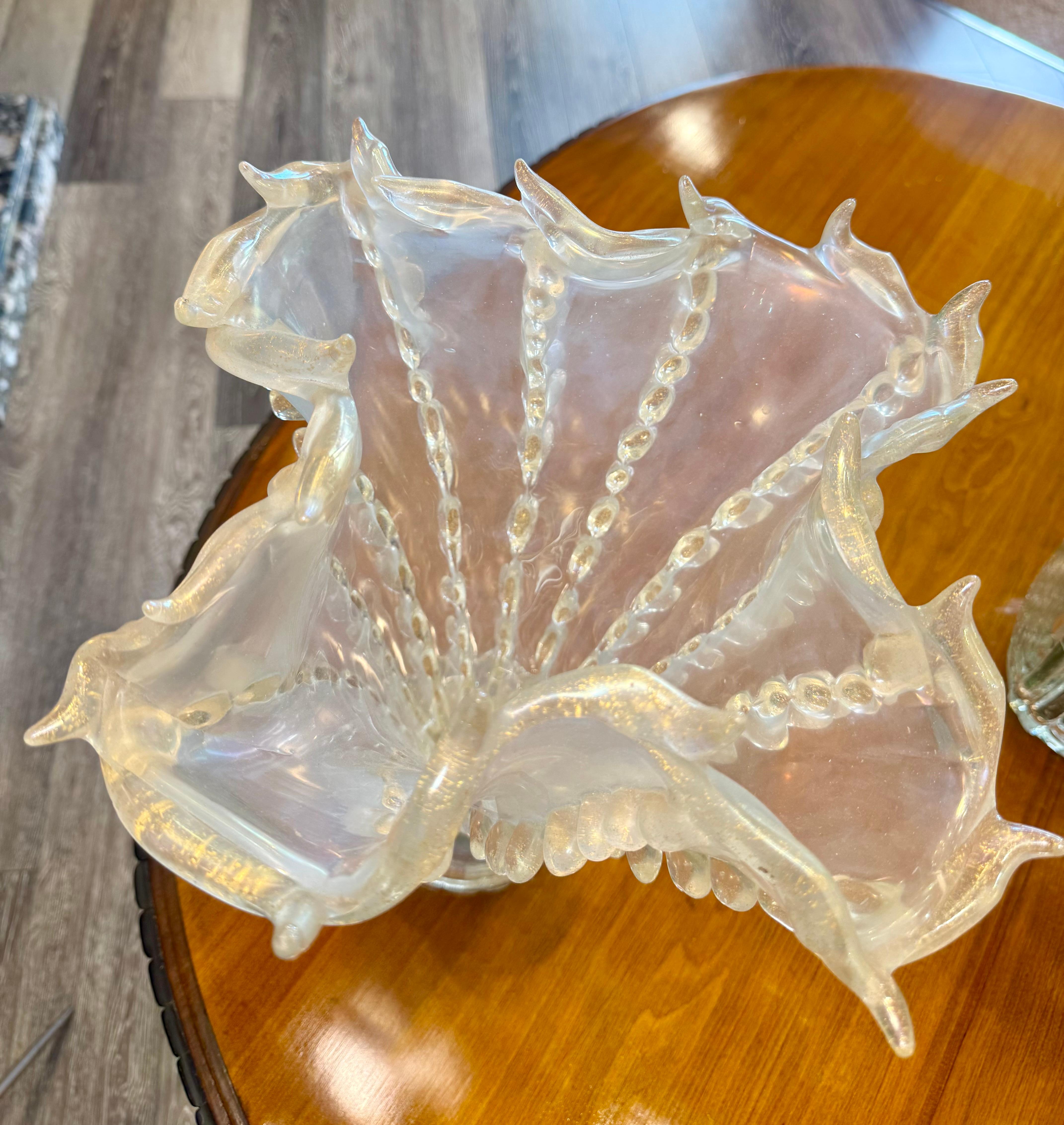 Ercole Barovier Medusa Glasvase für Ferro Barovier Tosso, 1938 (20. Jahrhundert) im Angebot