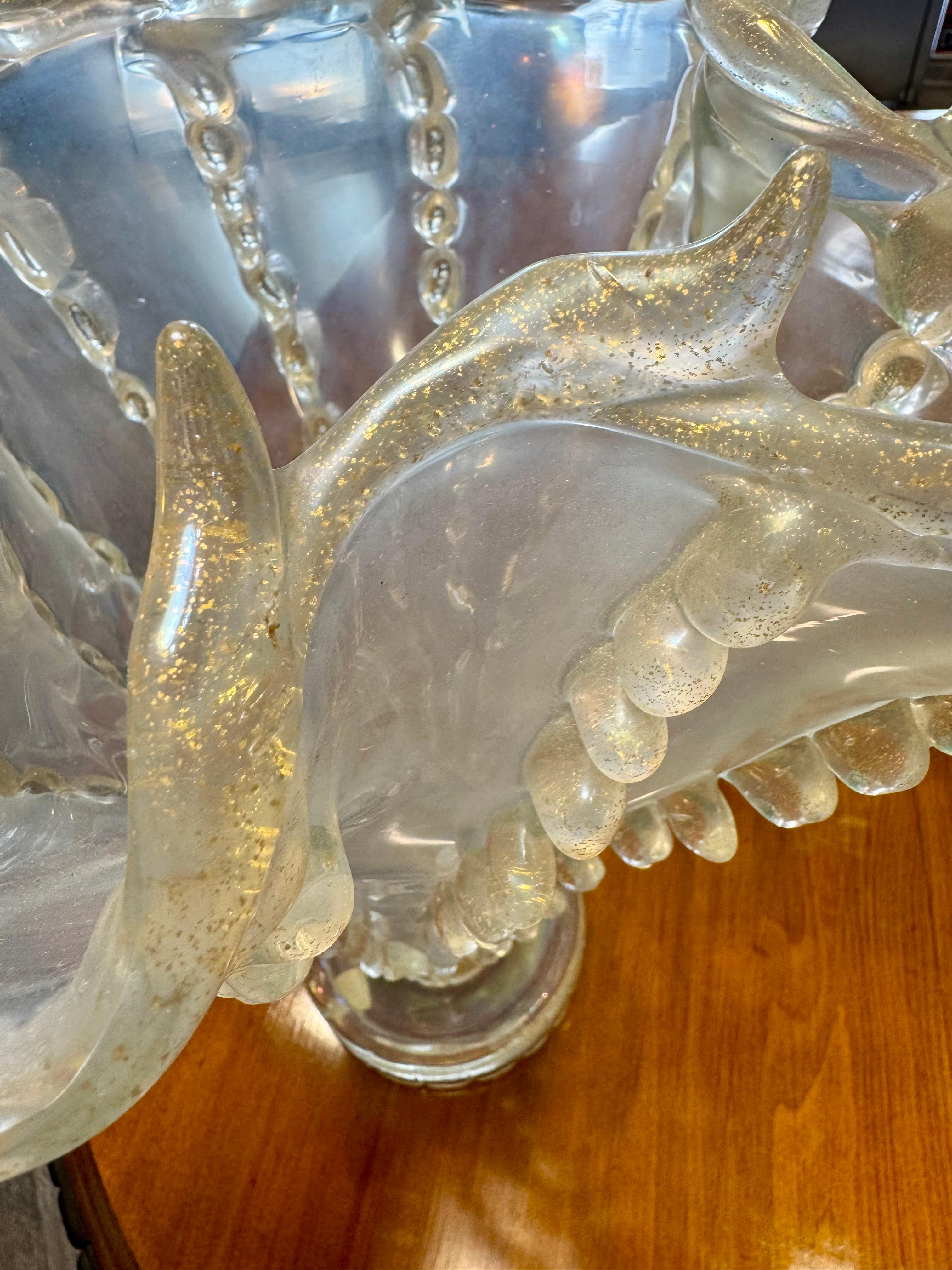 Ercole Barovier Medusa Glasvase für Ferro Barovier Tosso, 1938 (Glaskunst) im Angebot