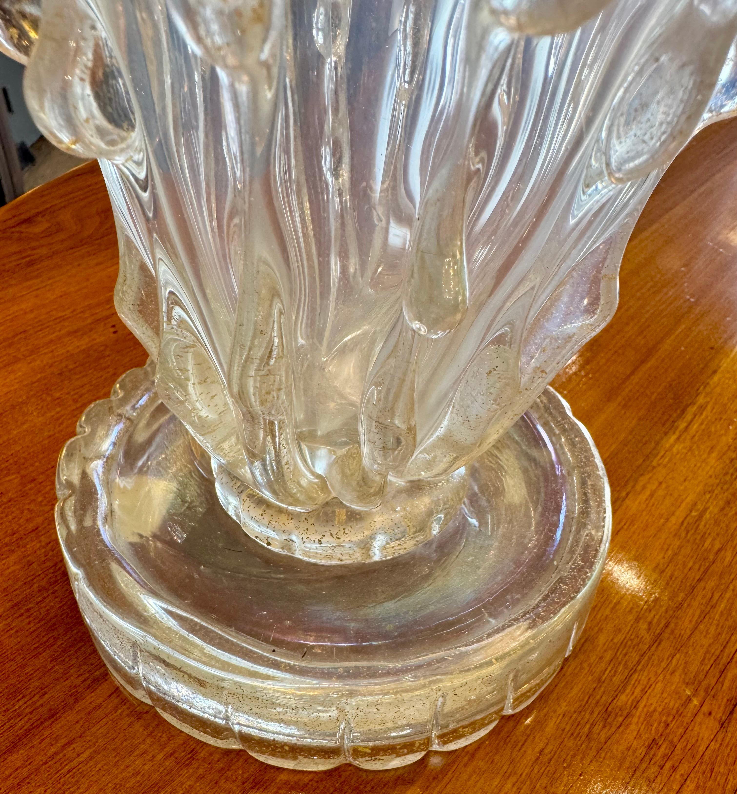 Ercole Barovier Medusa Glasvase für Ferro Barovier Tosso, 1938 im Angebot 1