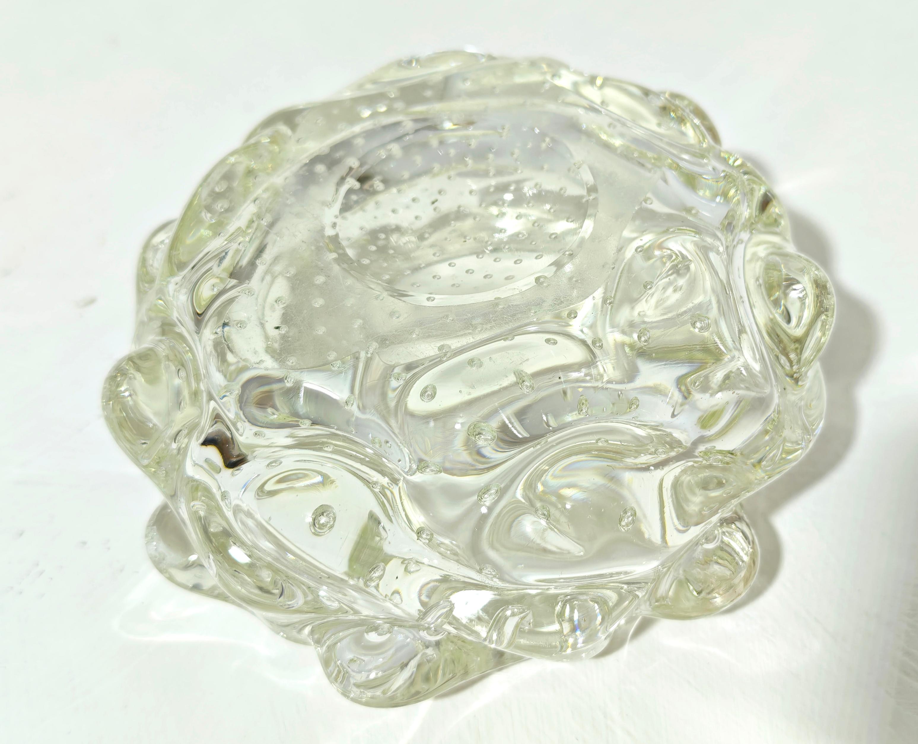 Mid-Century moderno Ercole Barovier Posacenere in vetro di Murano Italia anni '50 metà secolo Barovier&Toso in vendita