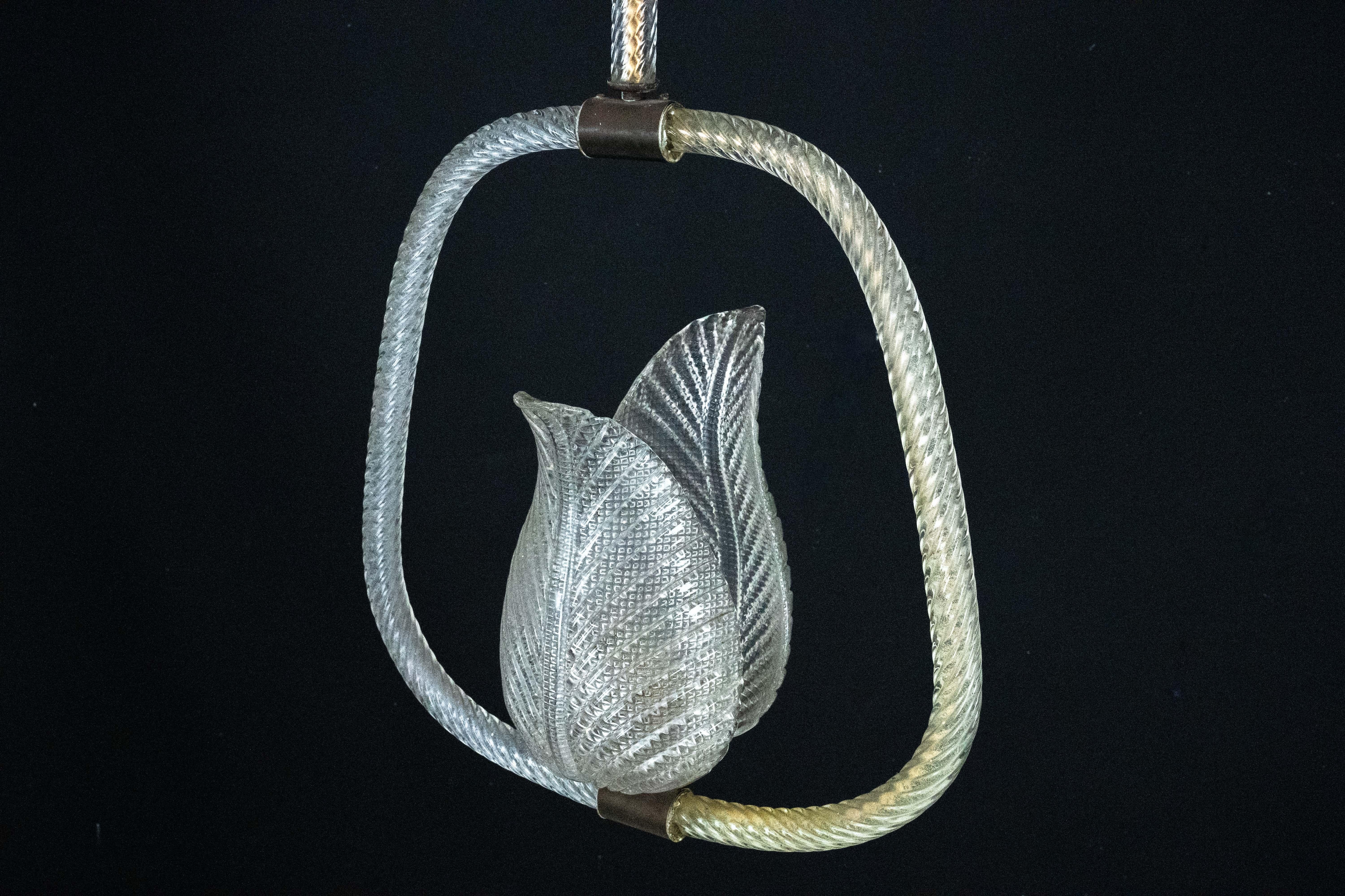 Lámpara de cristal de Murano Ercole Barovier. Italia años 40 Italiano en venta