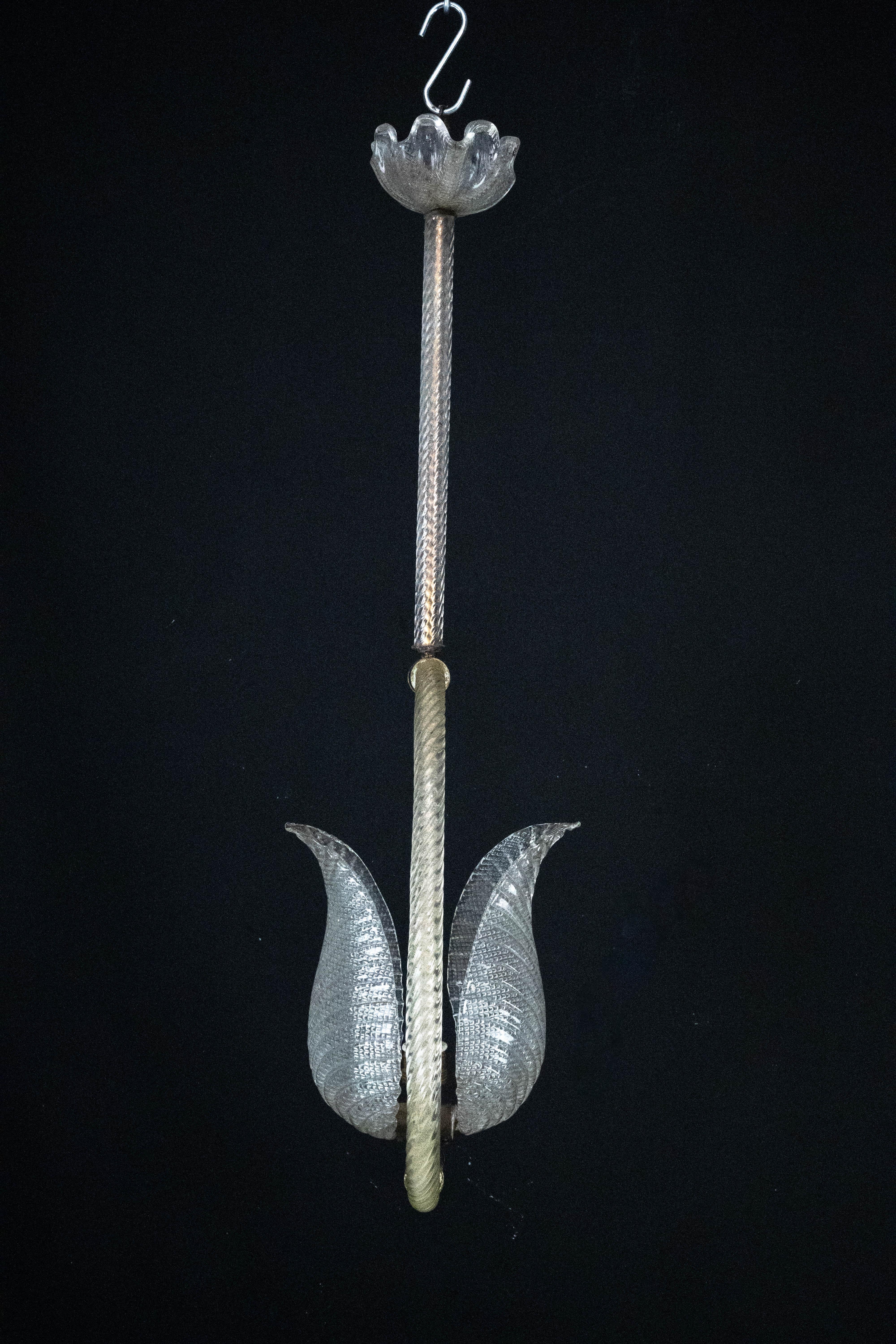 Lámpara de cristal de Murano Ercole Barovier. Italia años 40 Cristal de Murano en venta