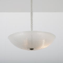 Ercole Barovier Murano Glass Hanging Lamp, Italy, 1930