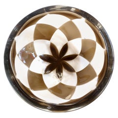 Ercole Barovier Murano Intarsio Mosaic Patchwork Tessere Italian Art Glass Bowl