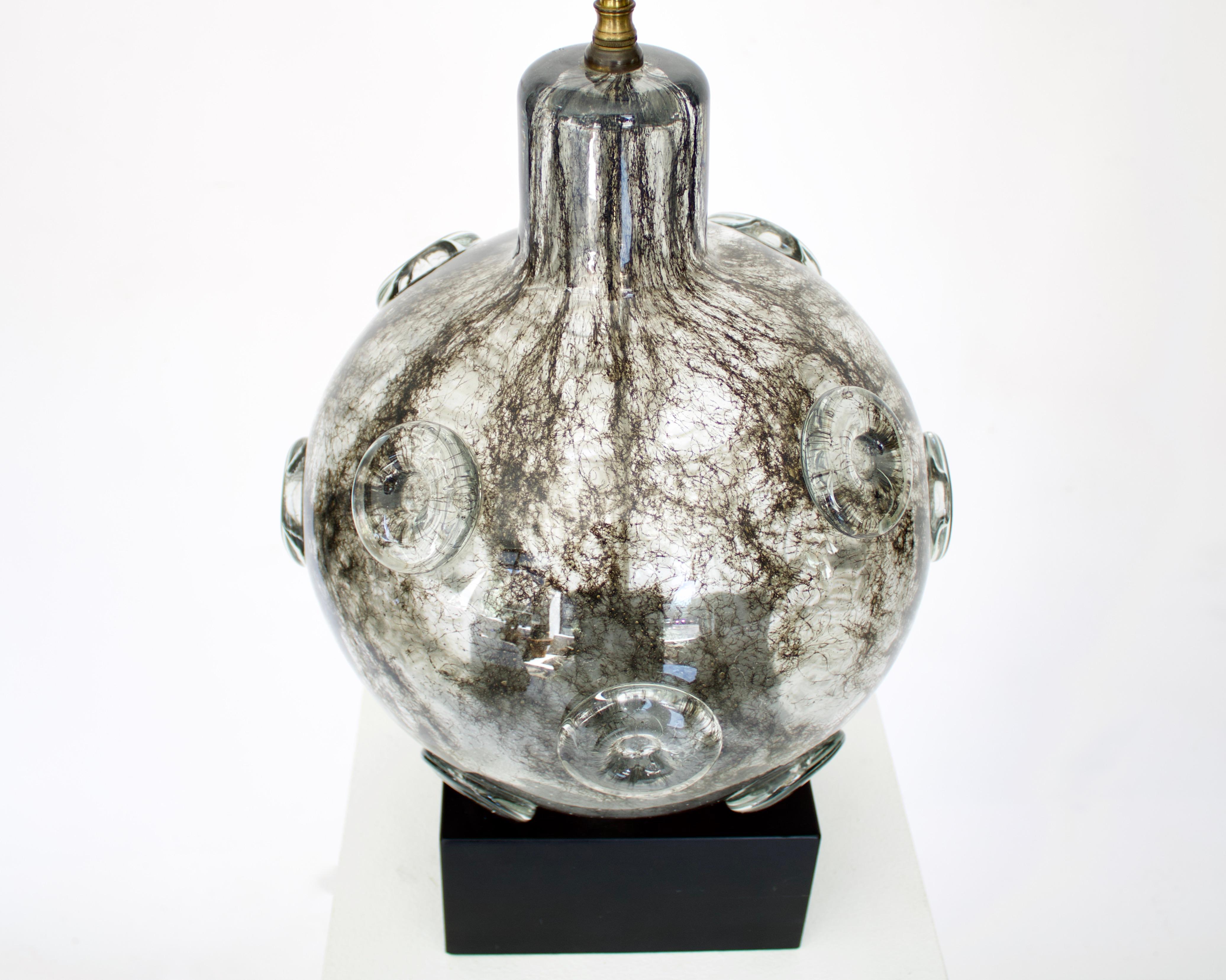 Verre de Murano  Ercole Barovier - Lampe de bureau italienne en verre de Murano Crepuscolo, vers 1930 en vente