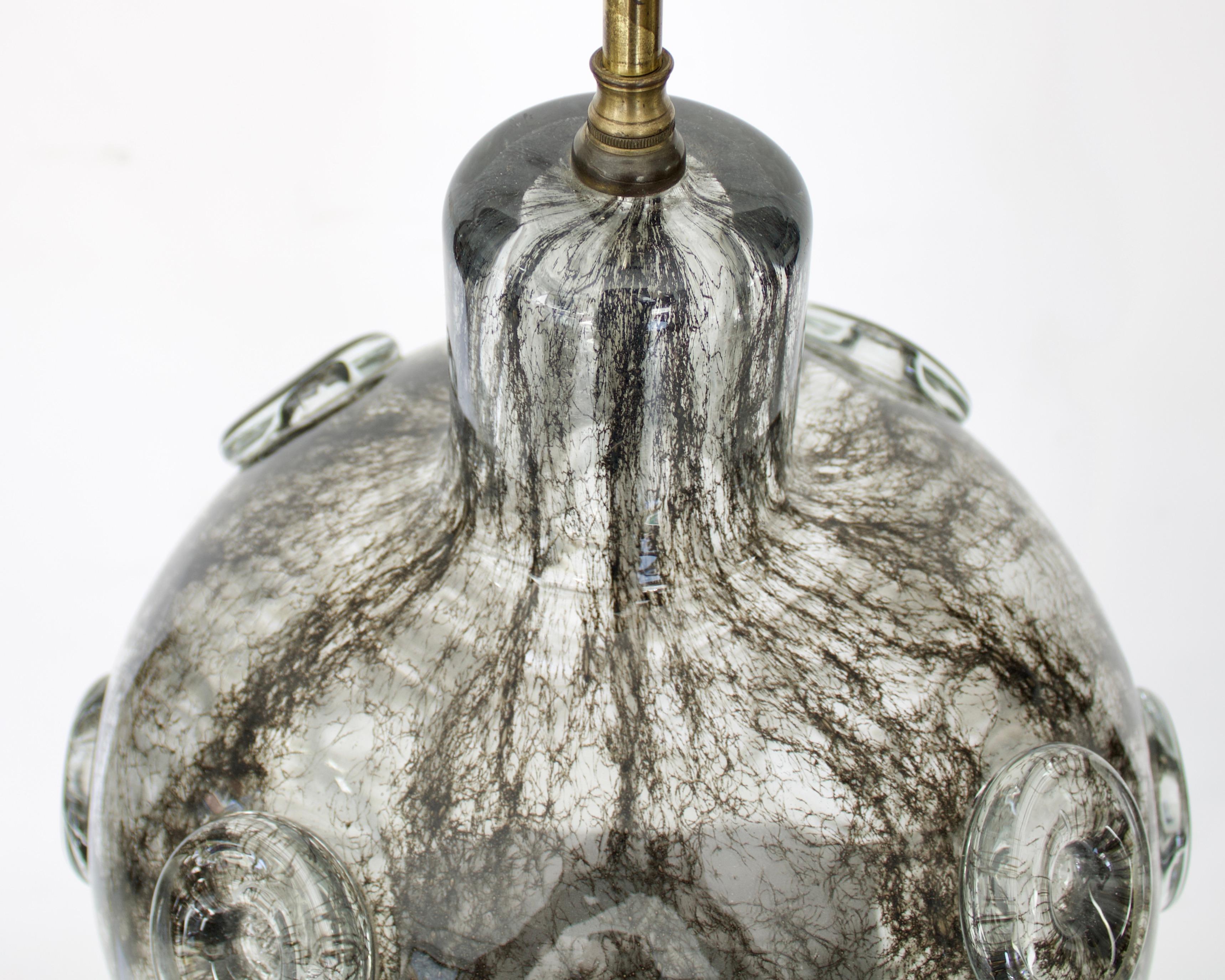Ercole Barovier Murano Italian Glass Crepuscolo Italian Table Lamp, C `1930 2