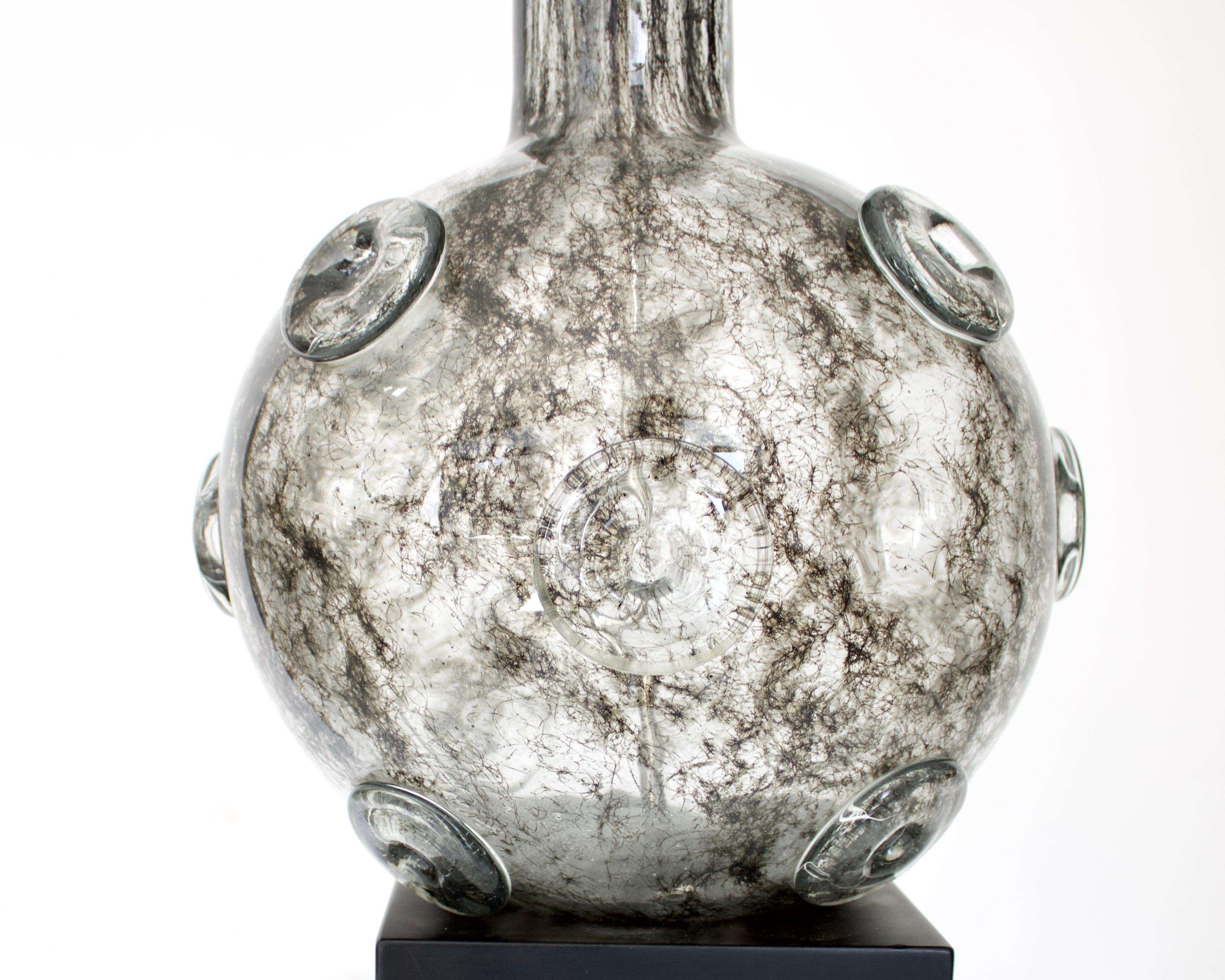 Ercole Barovier Murano Italian Glass Crepuscolo Italian Table Lamp, C `1930 For Sale 3