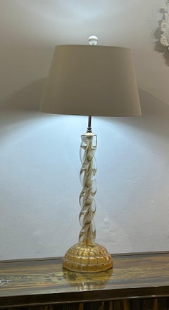 Ercole Barovier Murano Lenti base lamp.