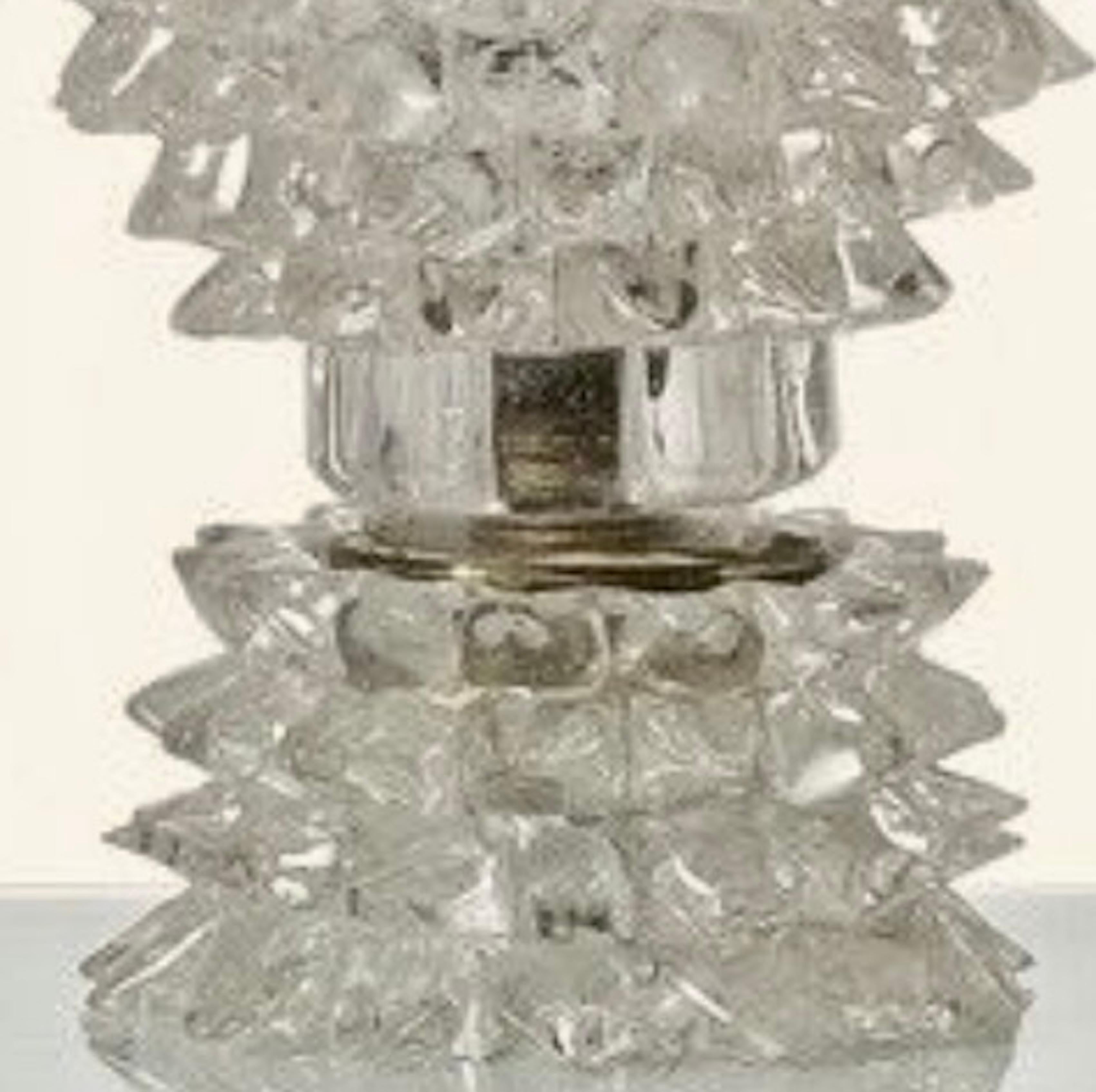 Ercole Barovier, Murano pair of Table Lamps circa 1940 Art Decó en venta