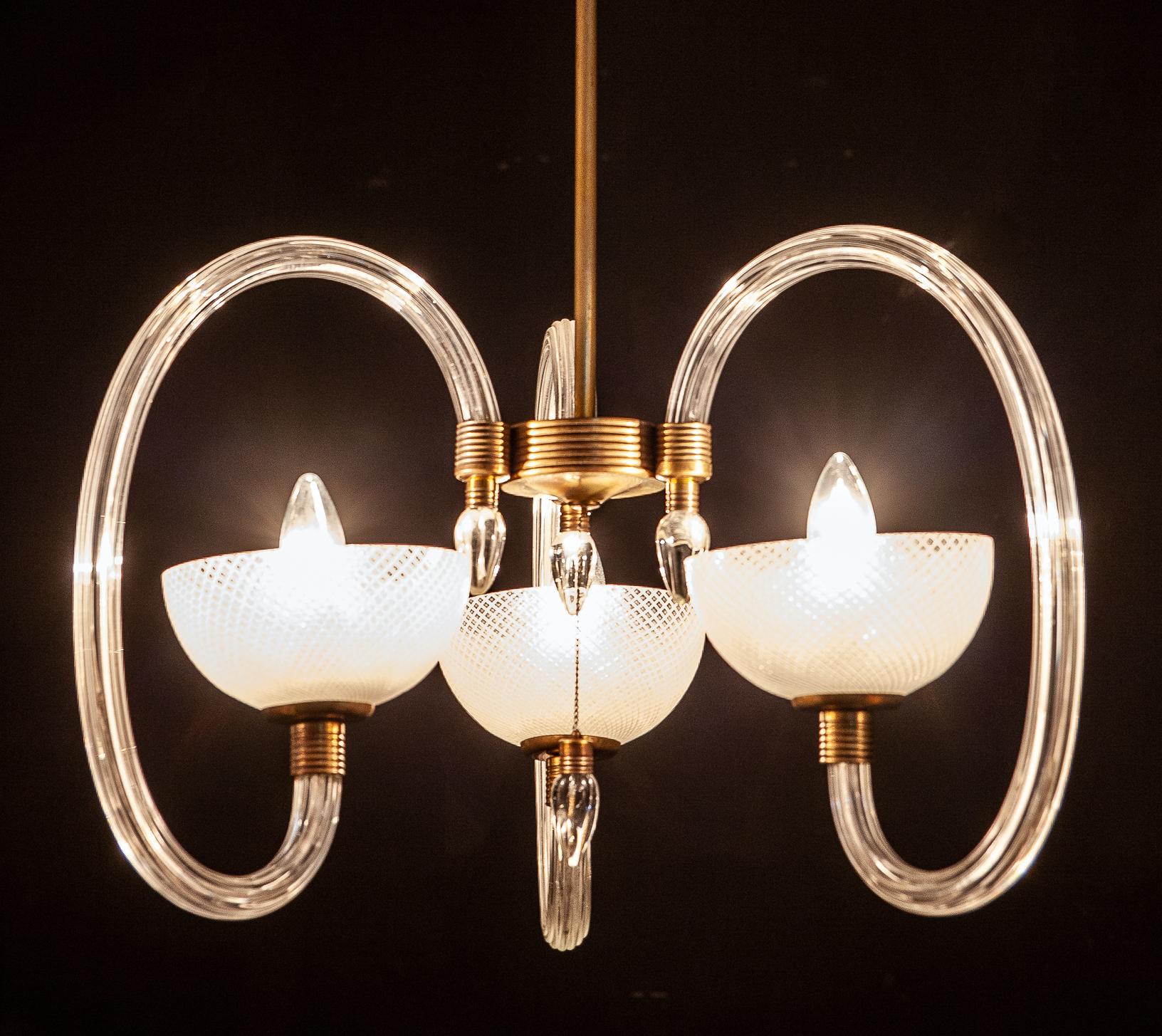 Ercole Barovier Kostbarer Murano-Kronleuchter 