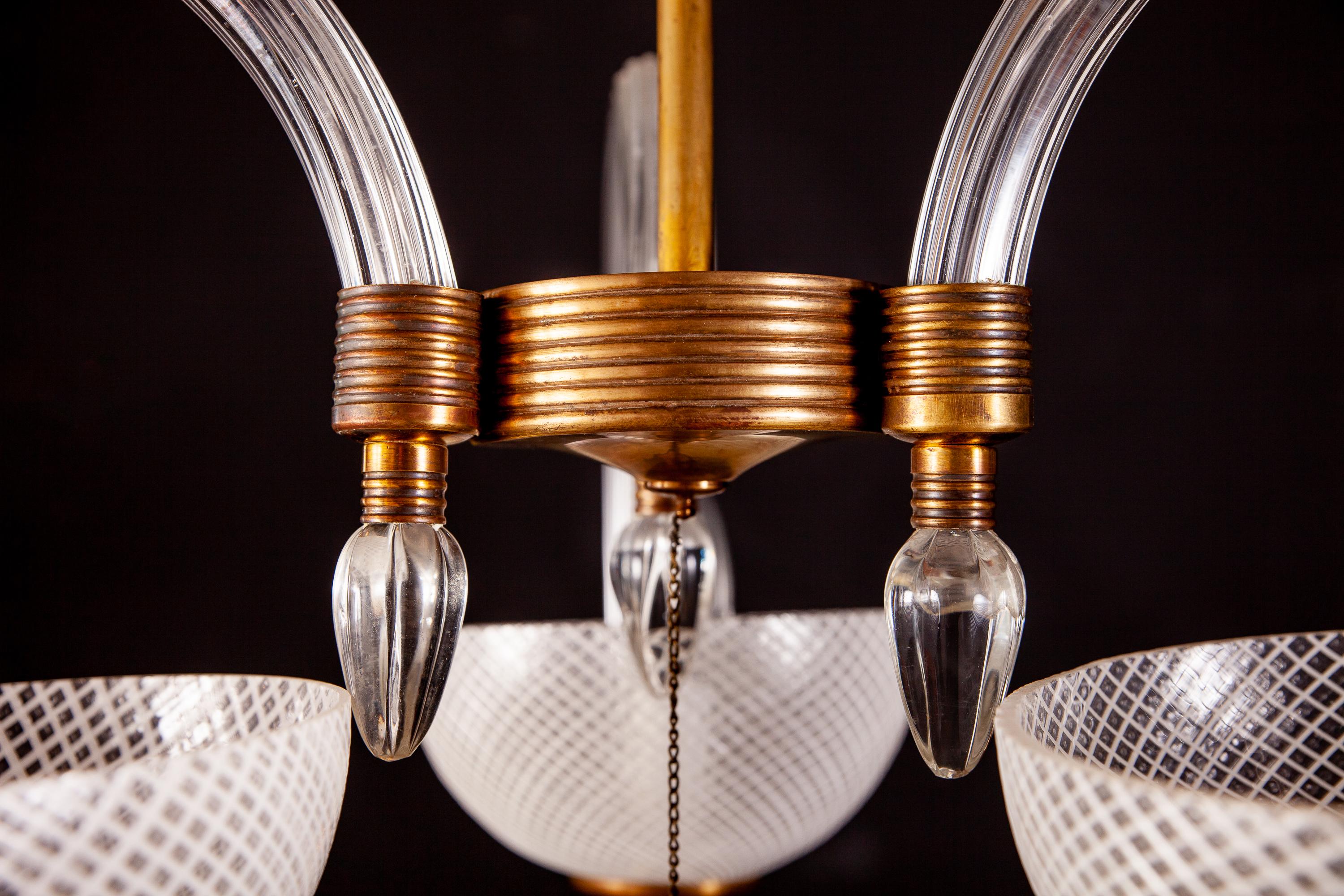 Ercole Barovier Kostbarer Murano-Kronleuchter 