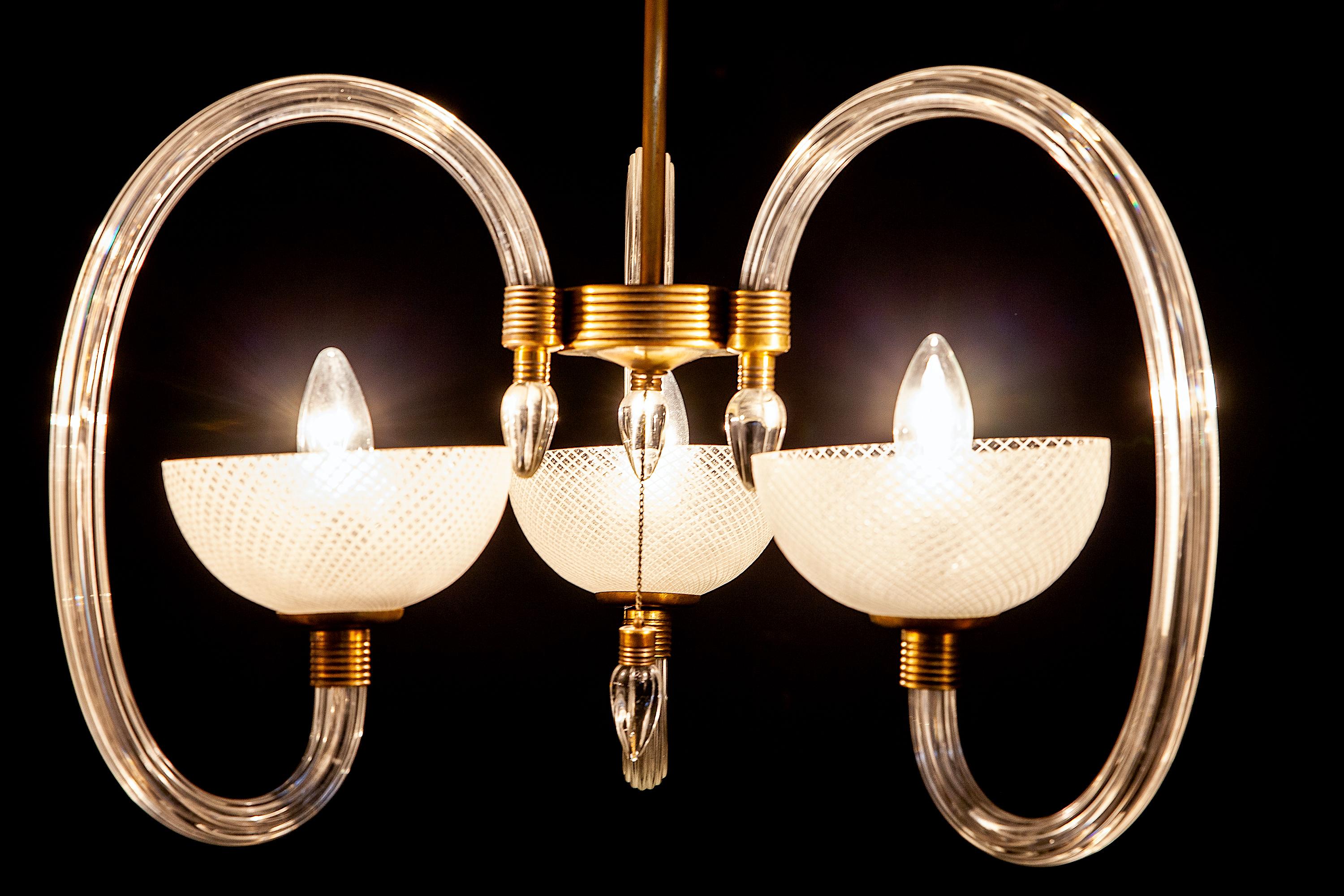 Ercole Barovier Kostbarer Murano-Kronleuchter 