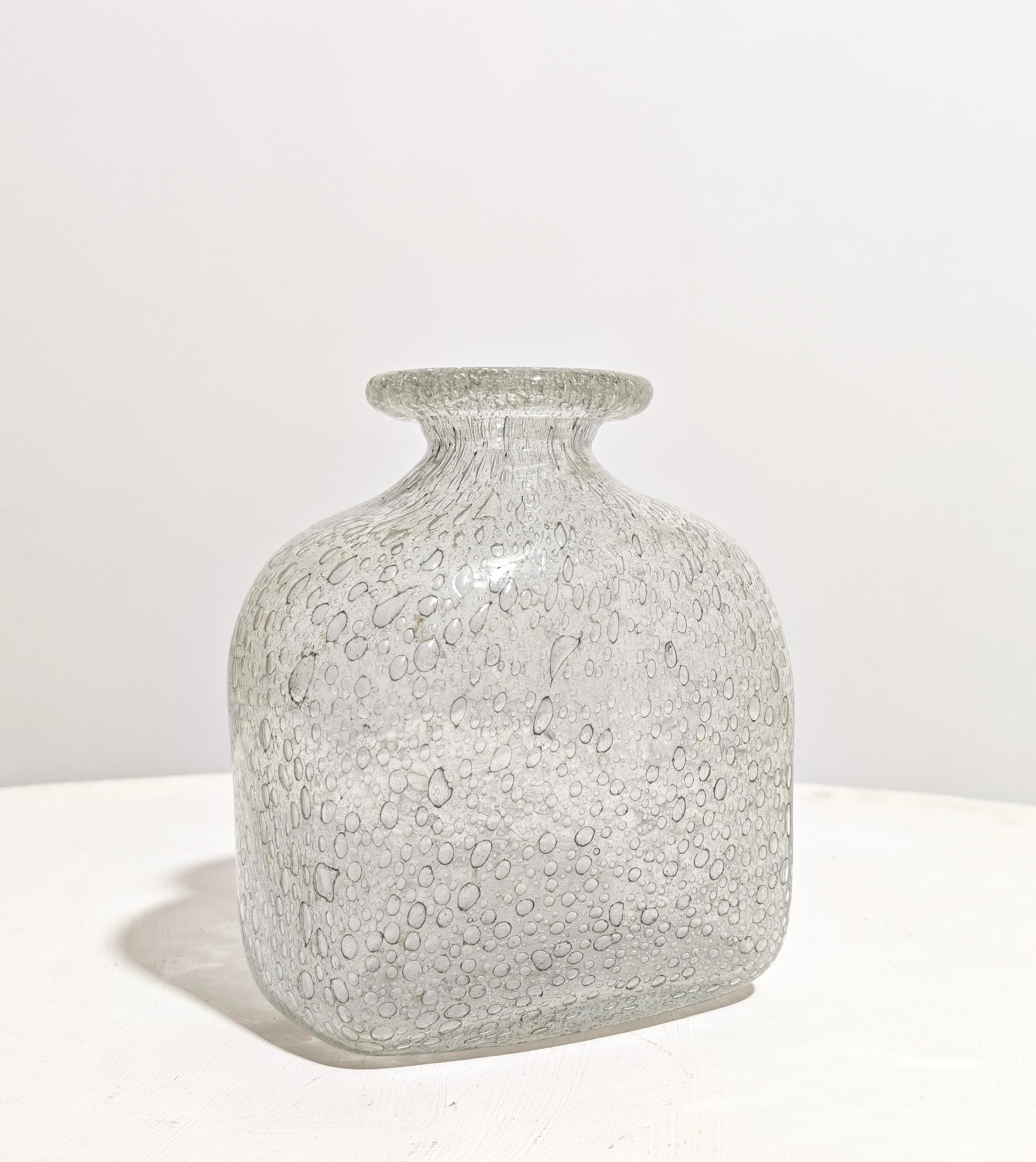 italien Ercole Barovier Production  Vase Murano série Ephesus Italie 1964s Mid-Century en vente
