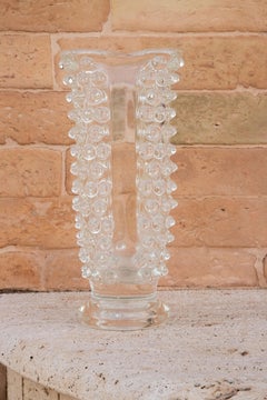 Ercole Barovier Rostrato Murano Glass Italian Vase for Barovier & Toso, 1940s