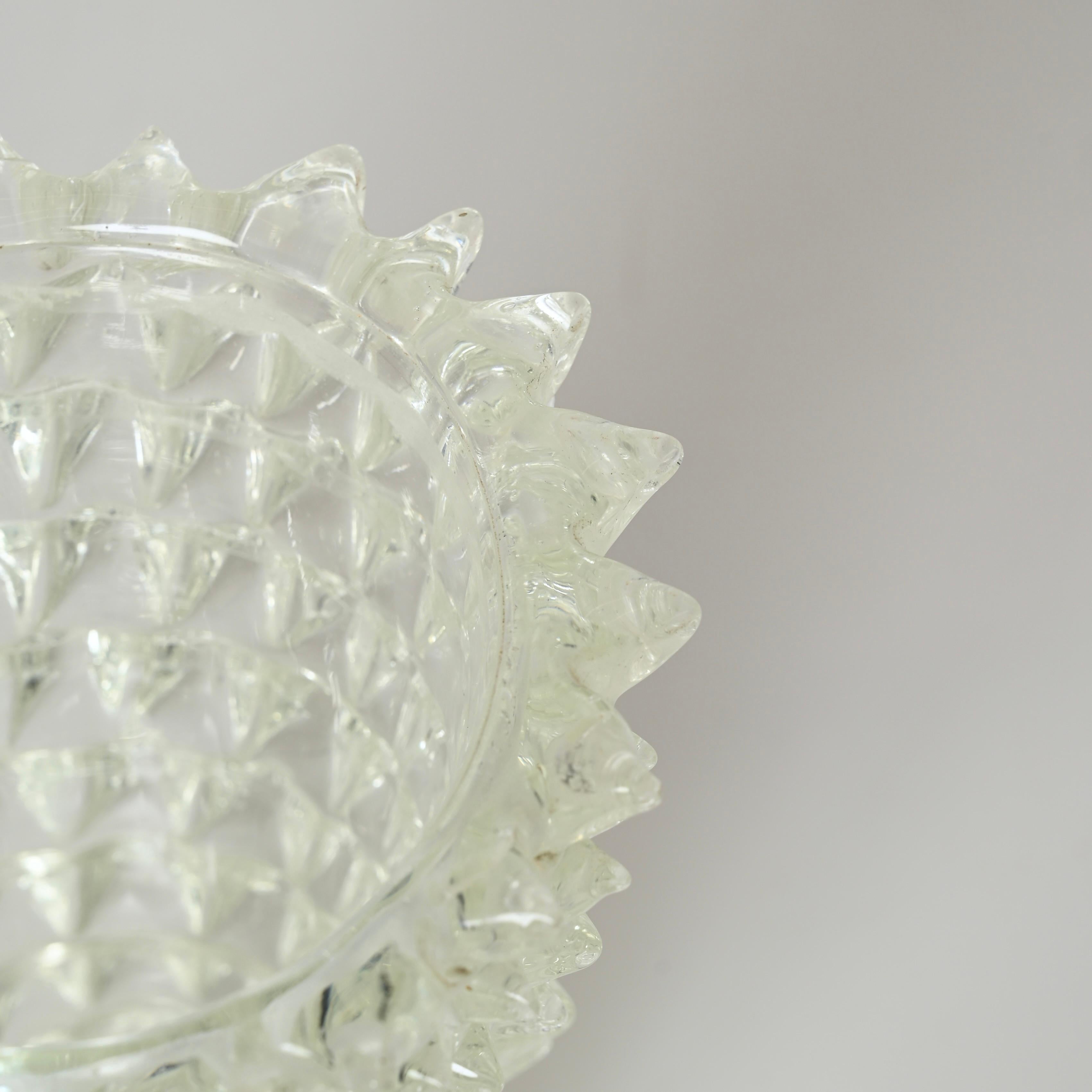 Mid-Century Modern Ercole Barovier Rostrato vase italien en verre de Murano pour Barovier & Toso, années 1940 en vente