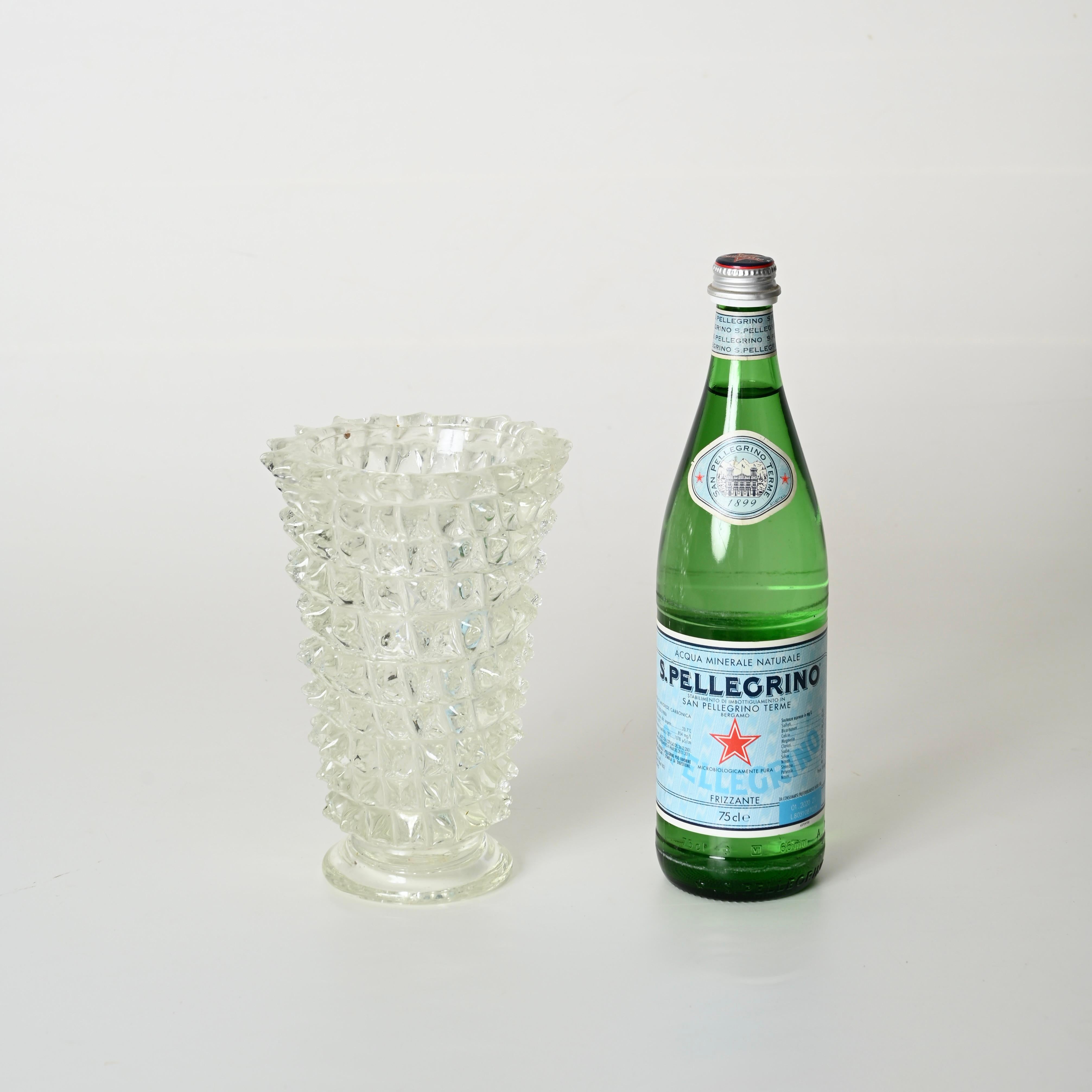 Ercole Barovier Rostrato vase italien en verre de Murano pour Barovier & Toso, années 1940 Bon état - En vente à Roma, IT