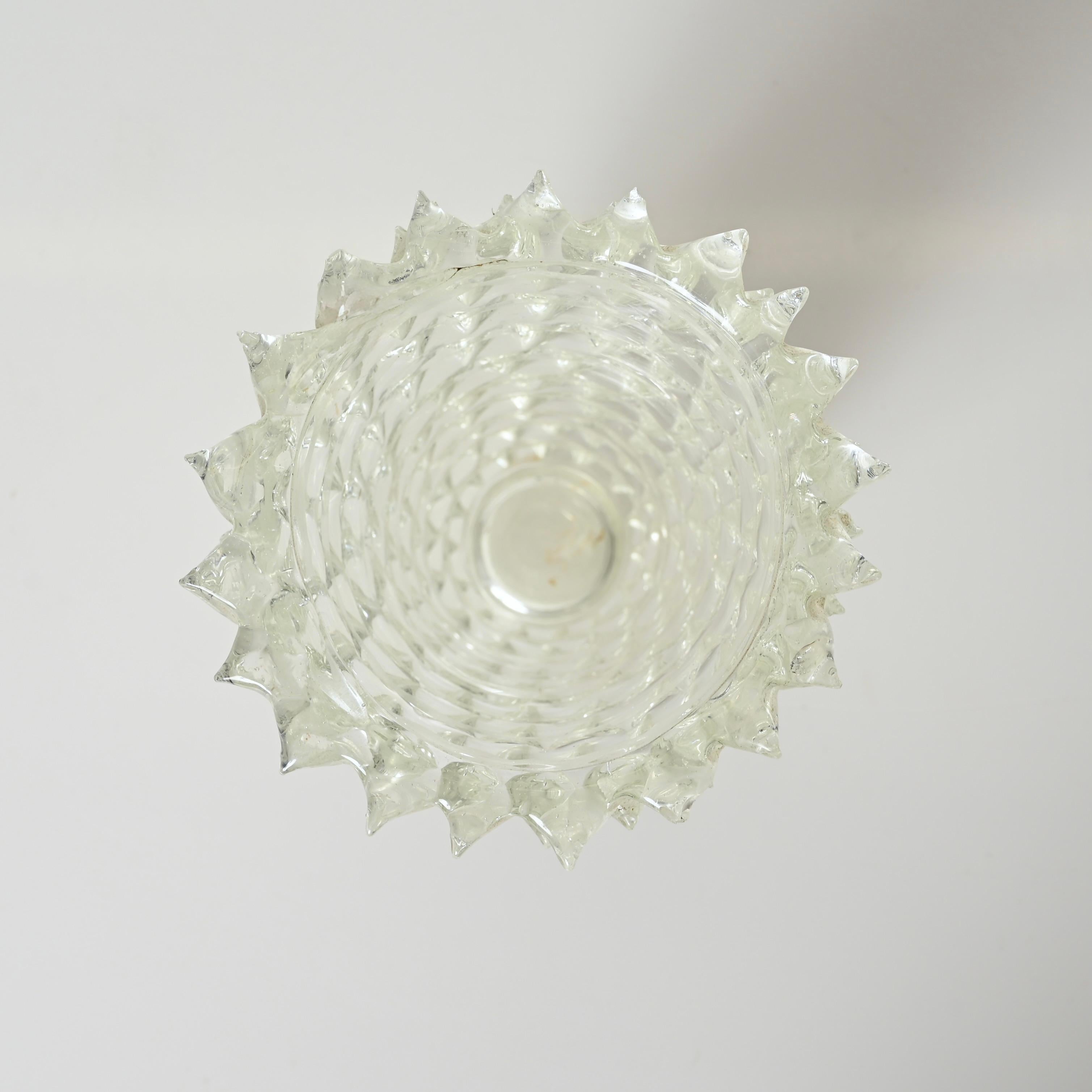 Verre Ercole Barovier Rostrato vase italien en verre de Murano pour Barovier & Toso, années 1940 en vente