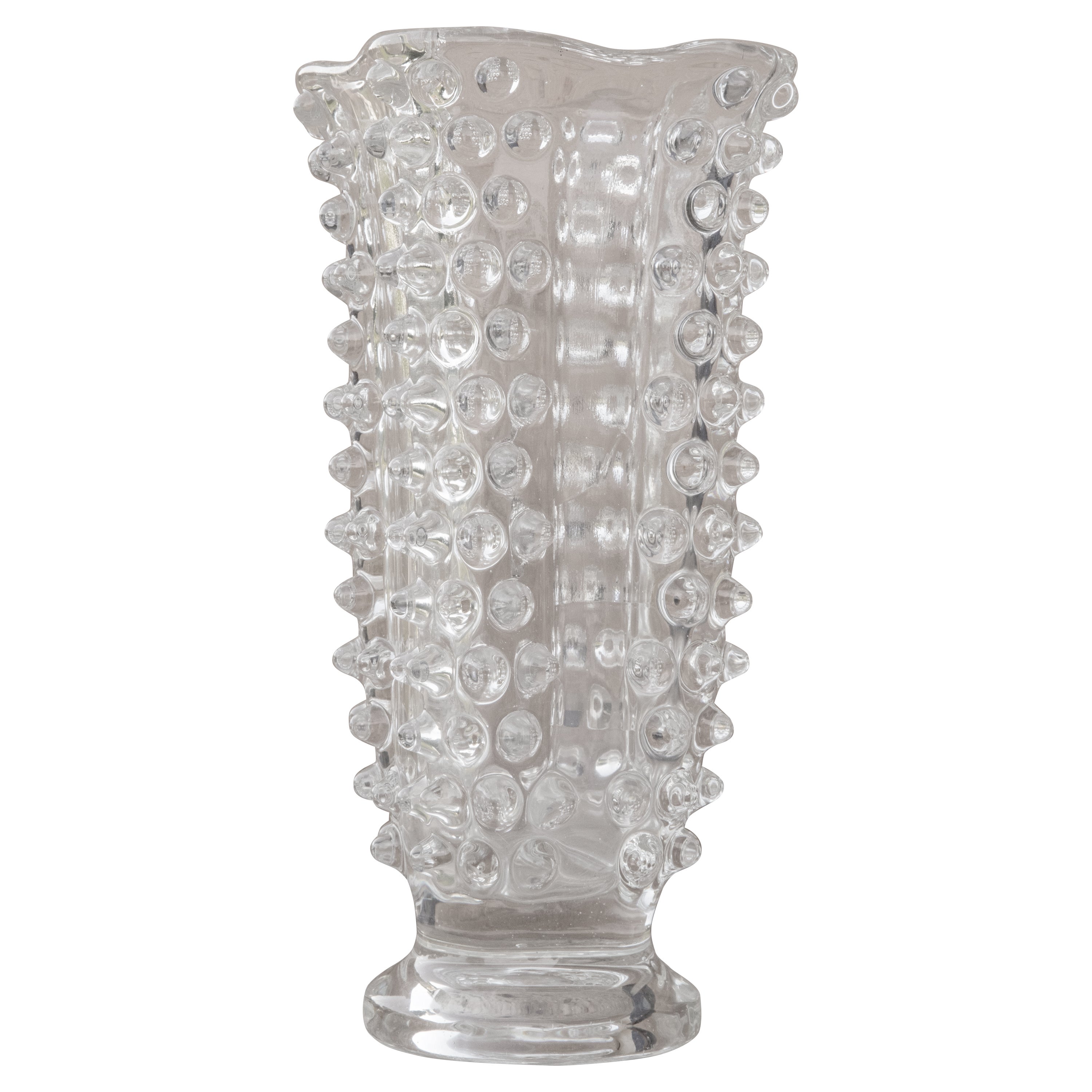 Ercole Barovier Rostrato Murano Glass Italian Vase for Barovier 
Toso, 1940s